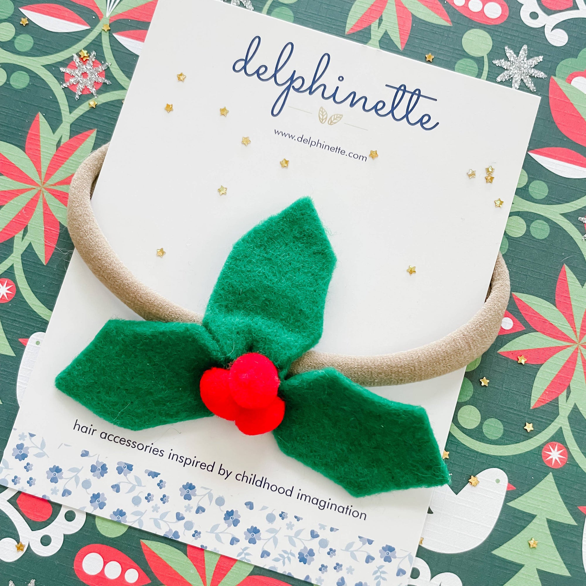 Christmas Holly Headband