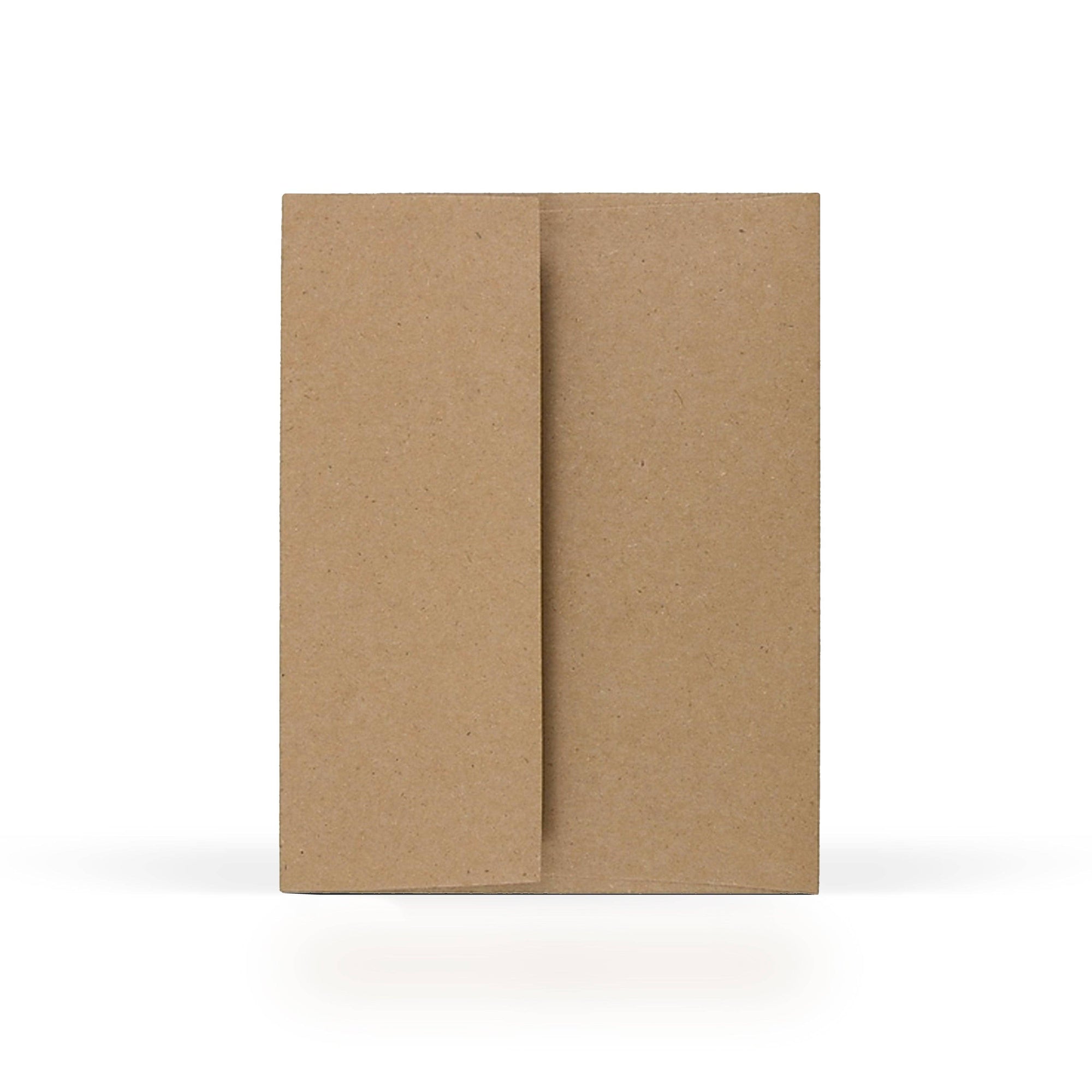Brown paper envelope on a white background