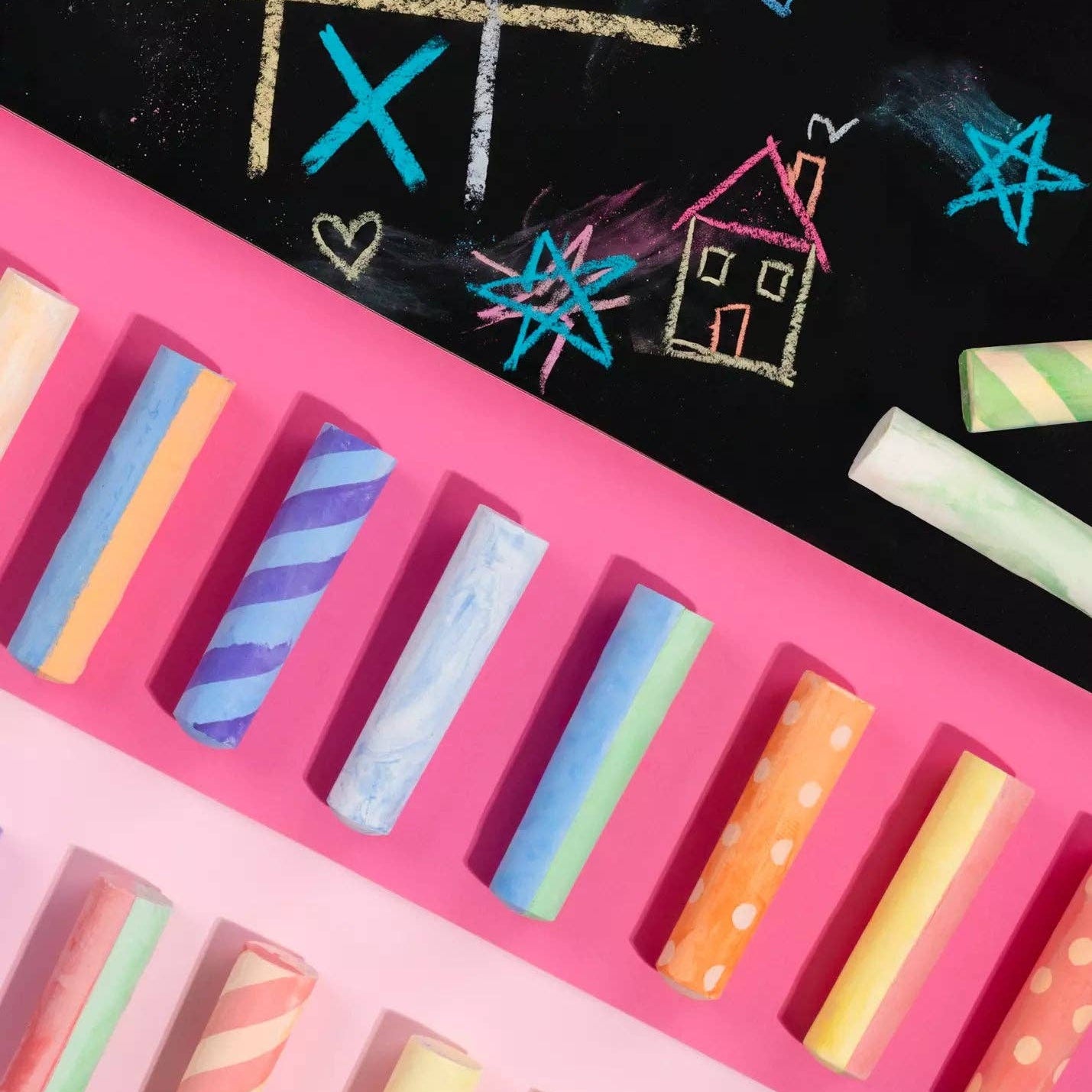 Jumbo Rainbow Sidewalk Chalk (24 colors)