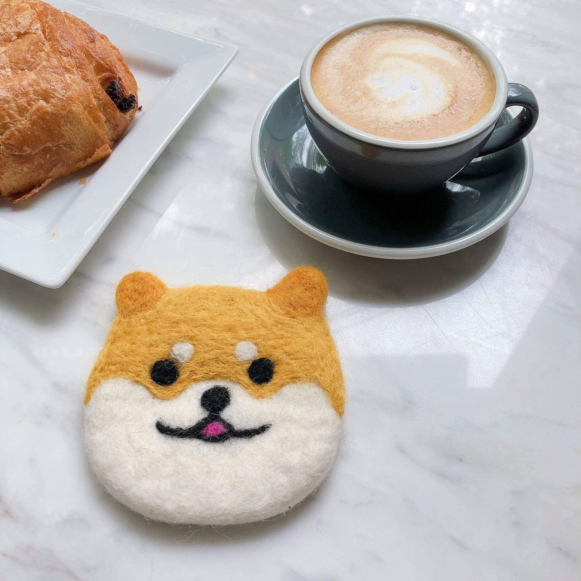 Felt Shiba Inu Dog Coasters - Set of 4