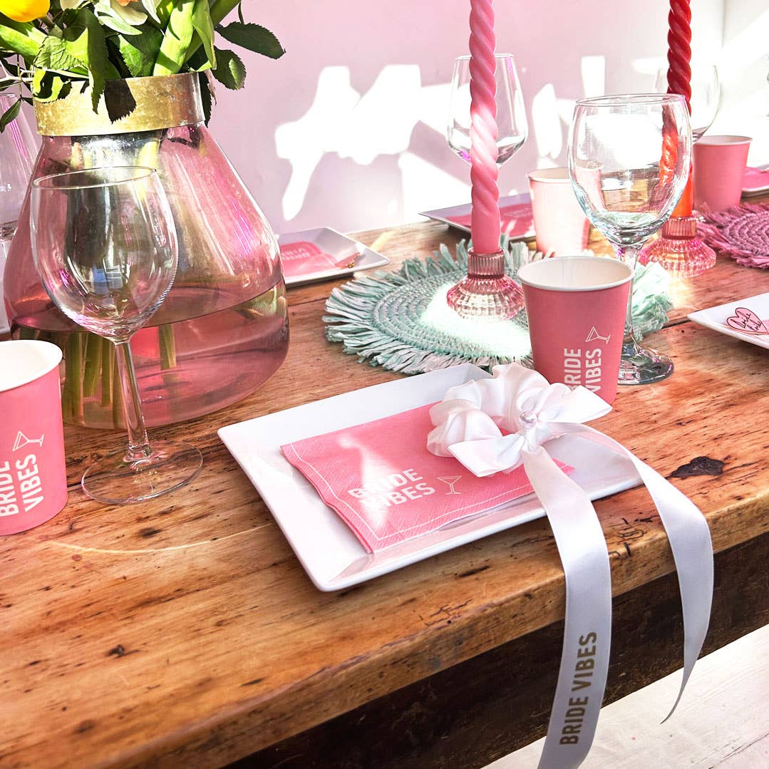 Small Pink Glass Candle Holder