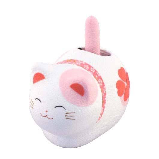 Solar Powered Fengsui Cat Pink