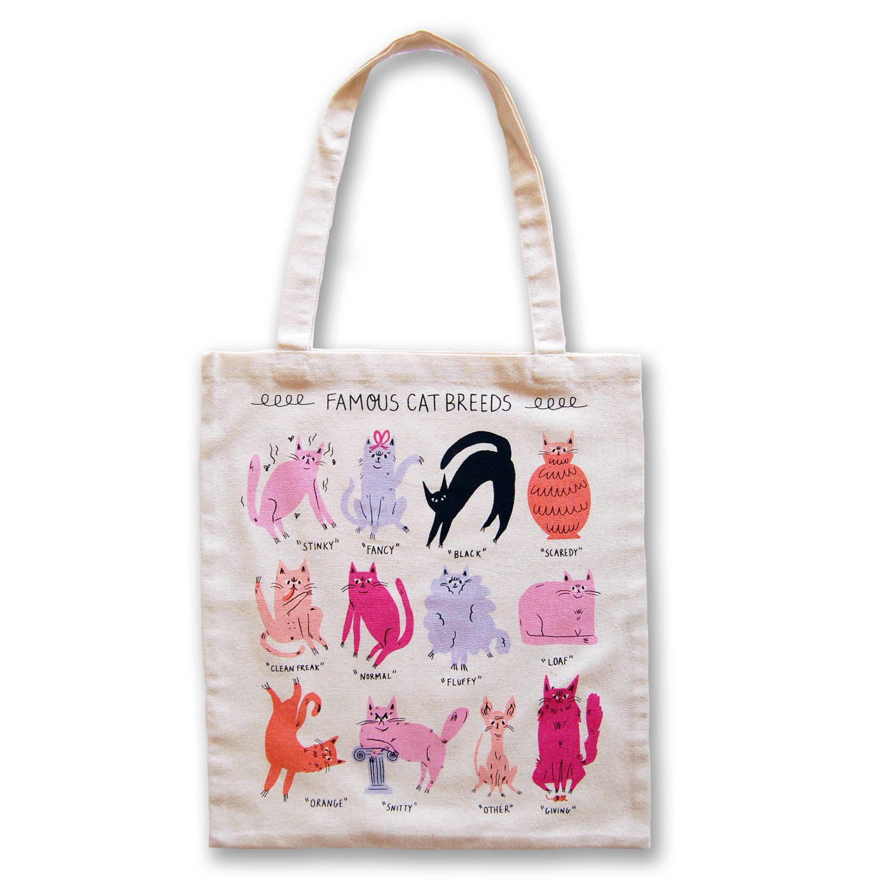 Famous Cat Breeds Tote Bag