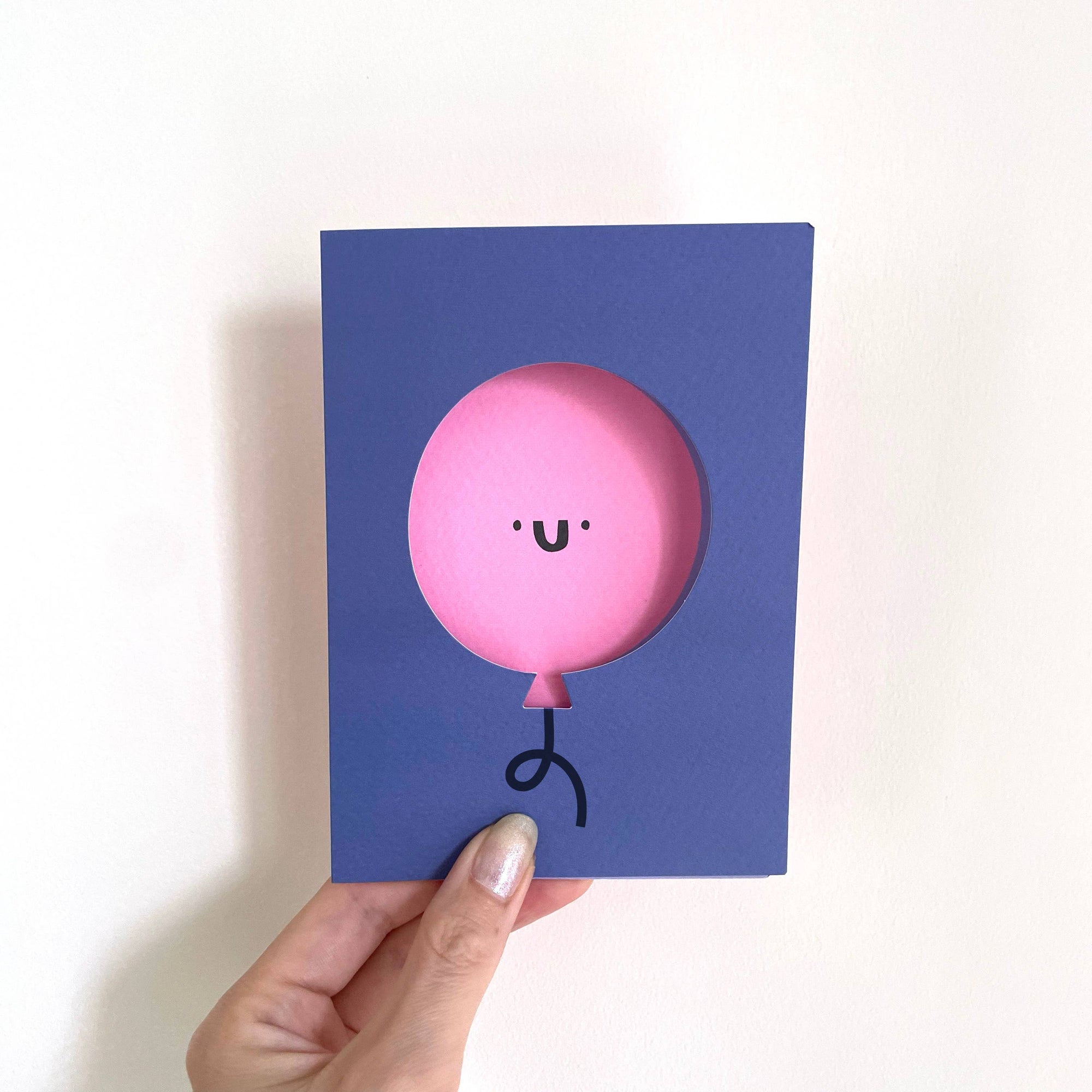 Birthday Balloon Die Cut Card - YAY