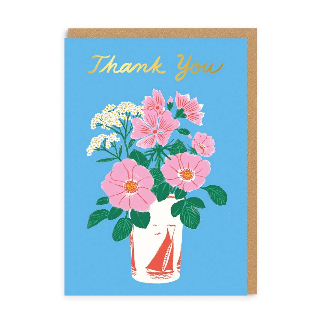 Thank you Floral Vase -thank you