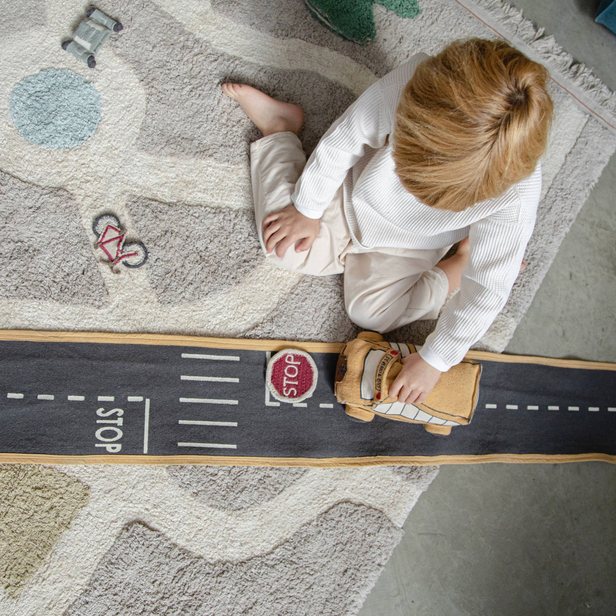 Soft toy Ride & Roll School Bus