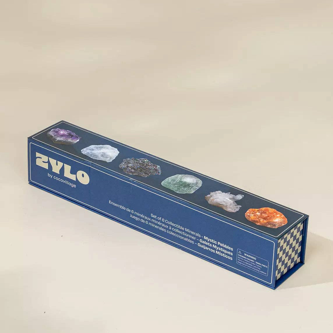 Set of 6 collectible Minerals - Mystic Pebbles