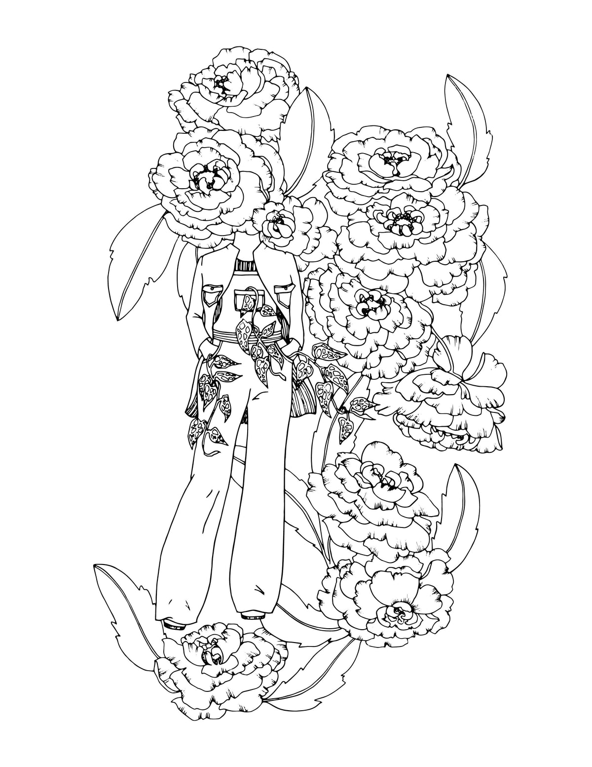 The Plant Lady: A Floral Adult Coloring Book