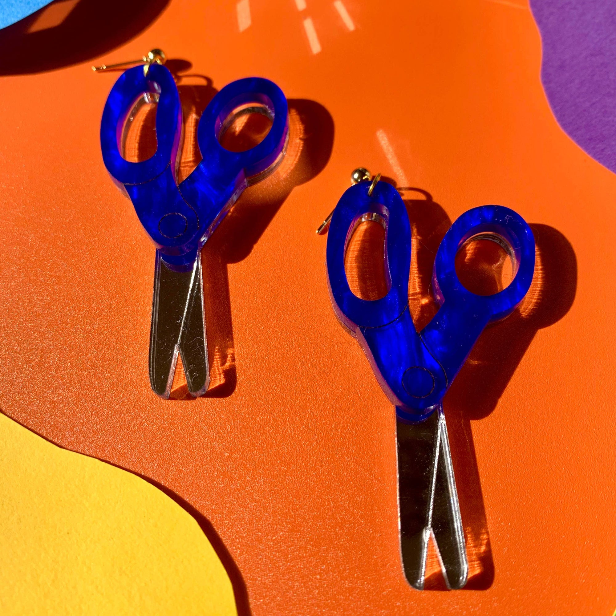 Scissors earrings
