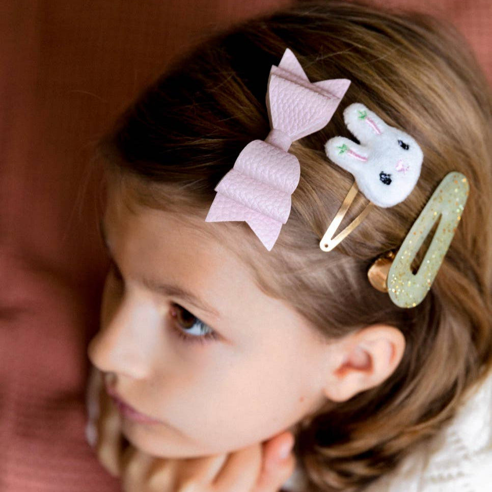 BUNNY PASTEL - Set of 4 hair clips