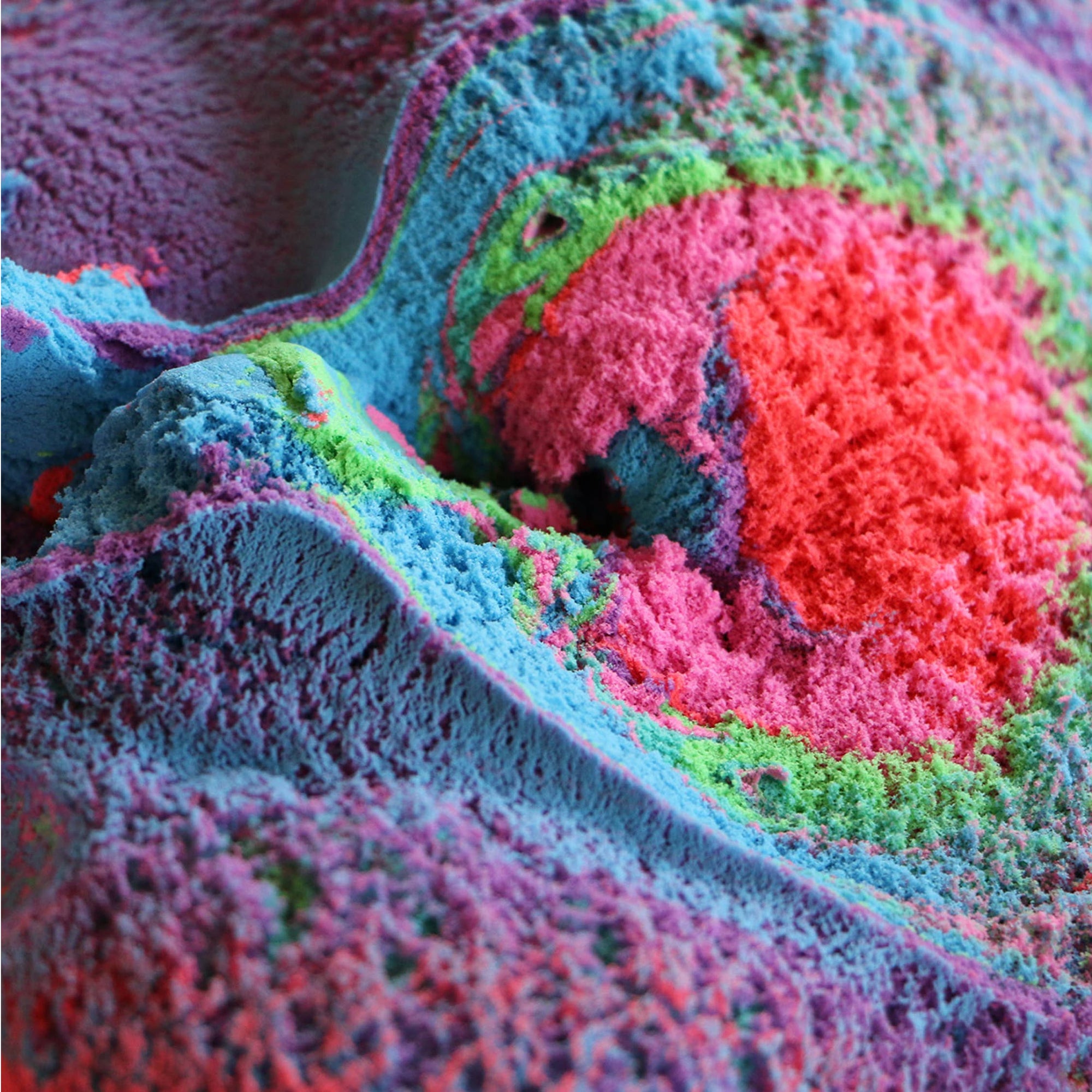 Colorful textured surface with a multicolor pattern