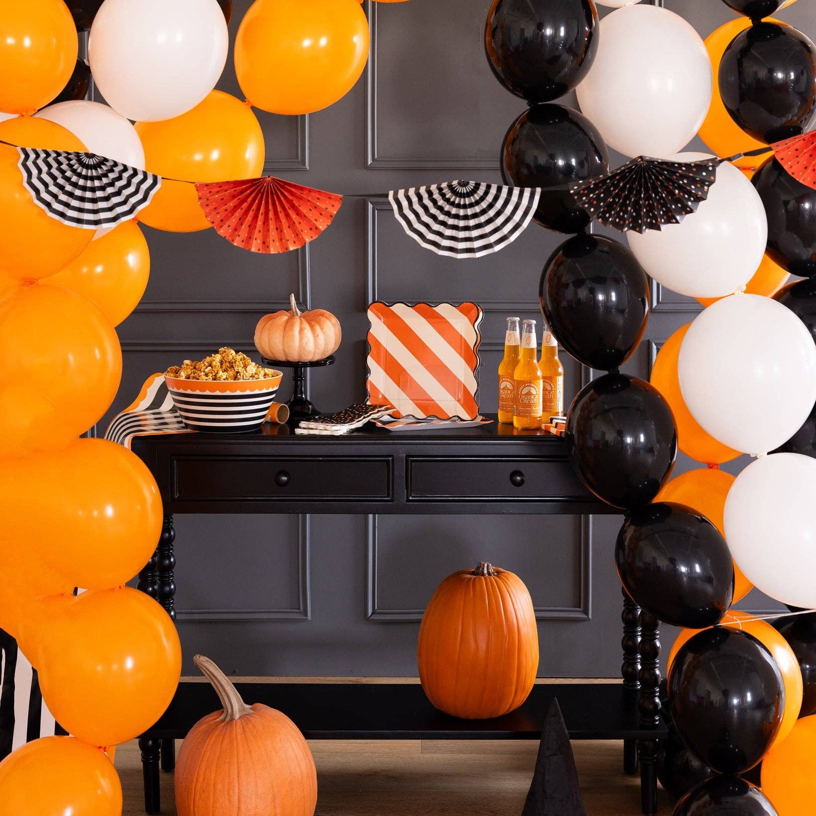 Striped Halloween Bamboo Bowl