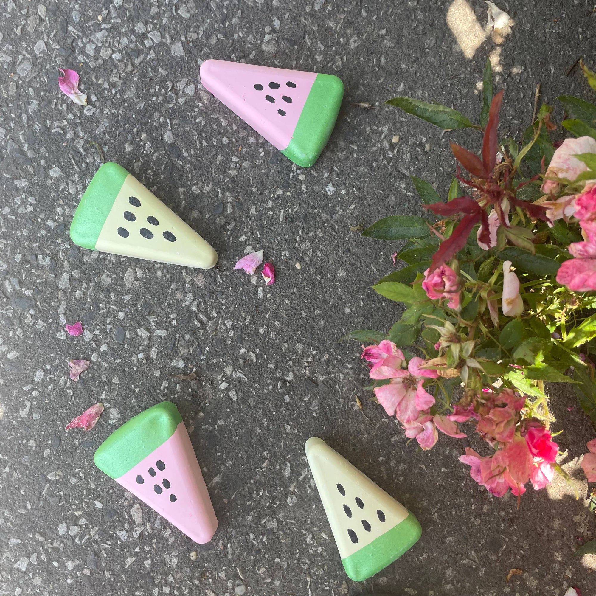 Whitney's Watermelon Slices Handmade Sidewalk Chalk