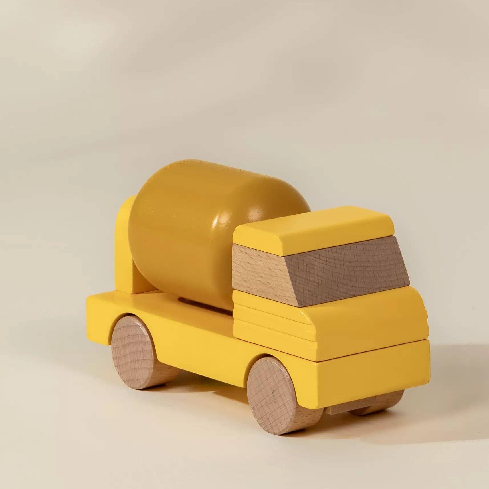 Wooden Construction Vehicle - Cement Truck