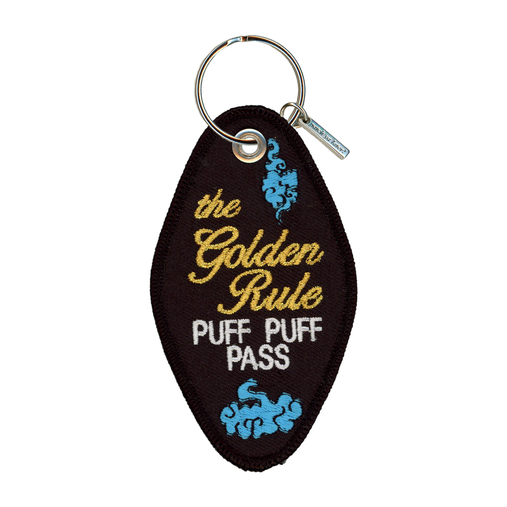 Puff Puff Pass Embroidered Keychain (online exclusive)