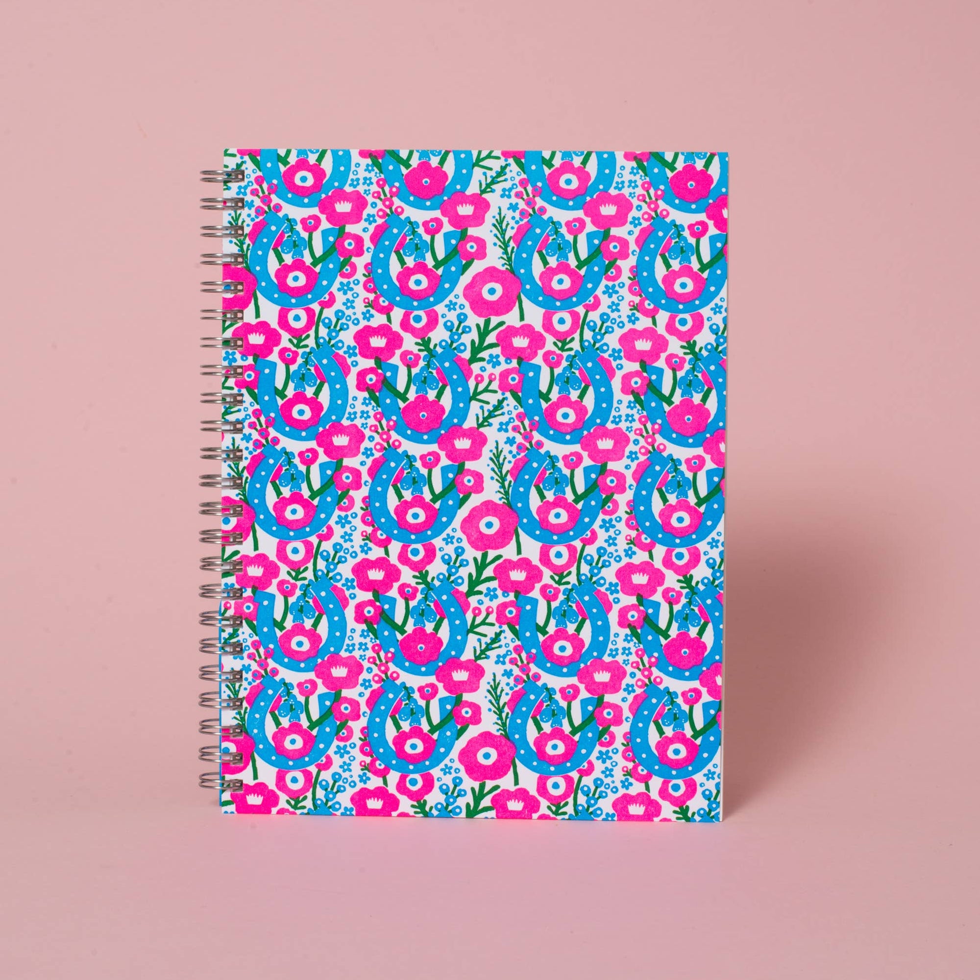 Lucky Horseshoes Blank Letterpress Notebook by Hello!Lucky