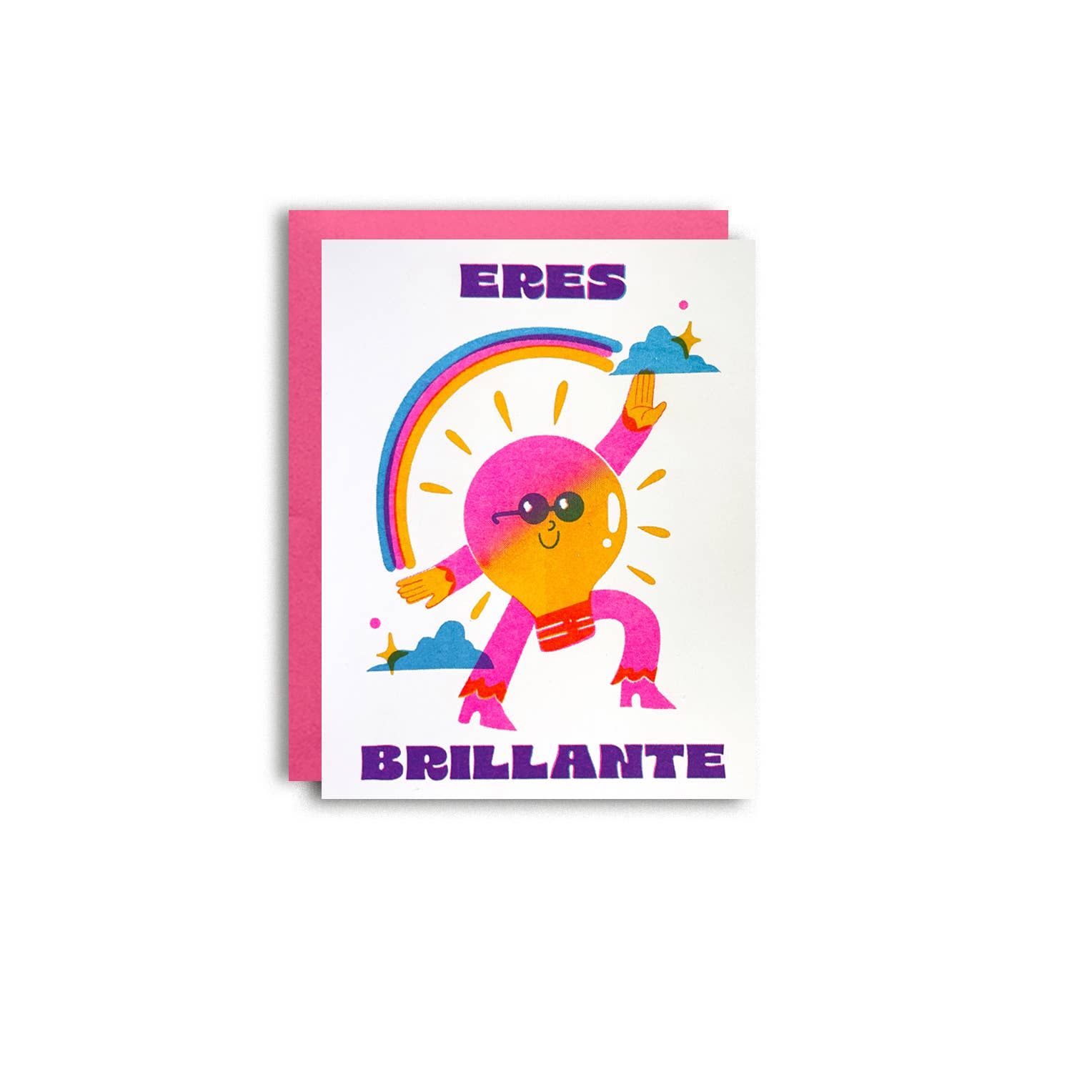 Eres Brilliante - Spanish Language Risograph Card