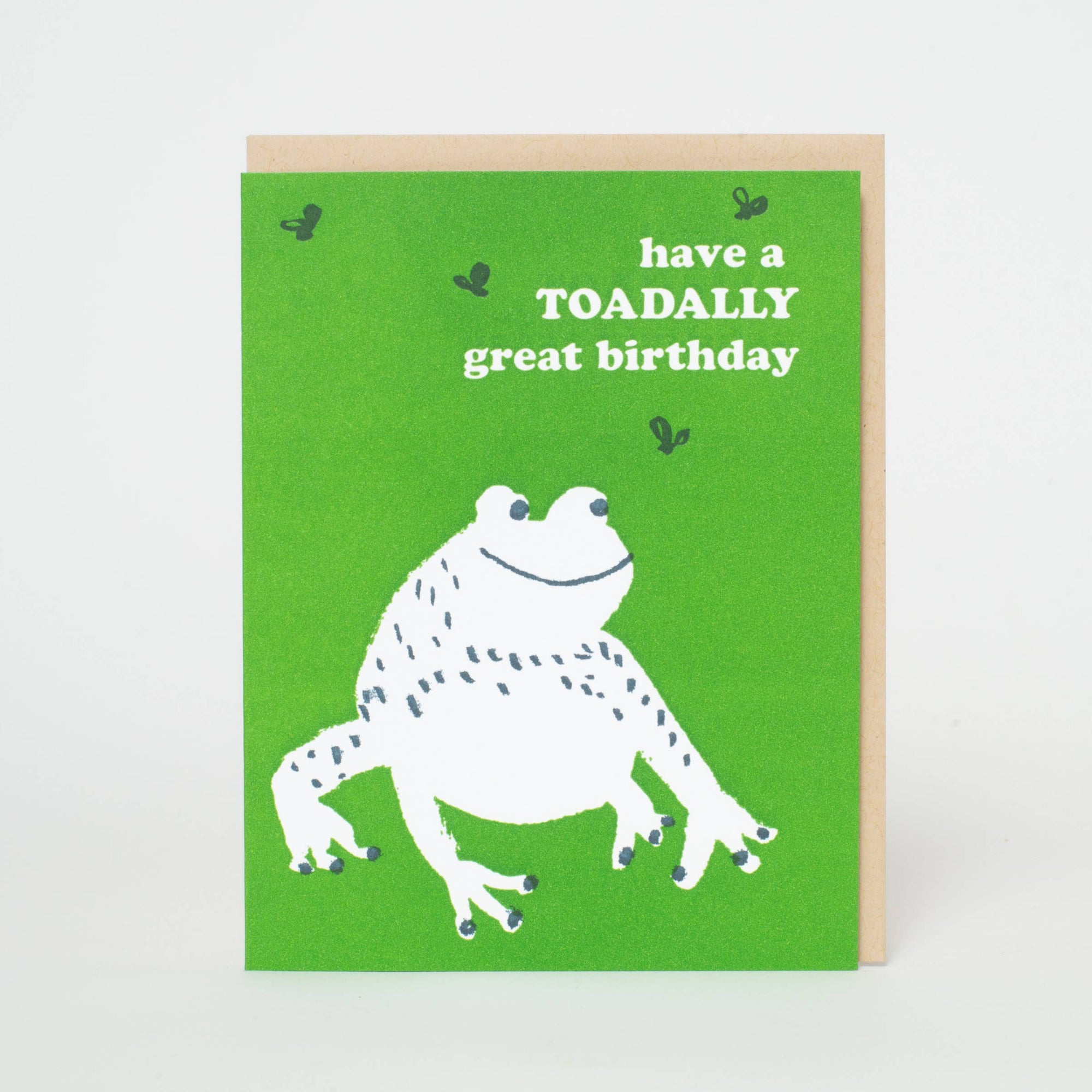 Toad Birthday Punny Letterpress Card