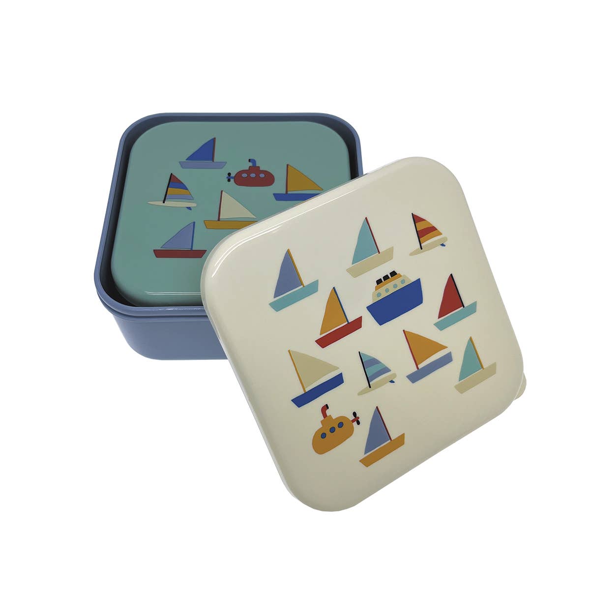 Set of 3 lunch boxes -The Boats