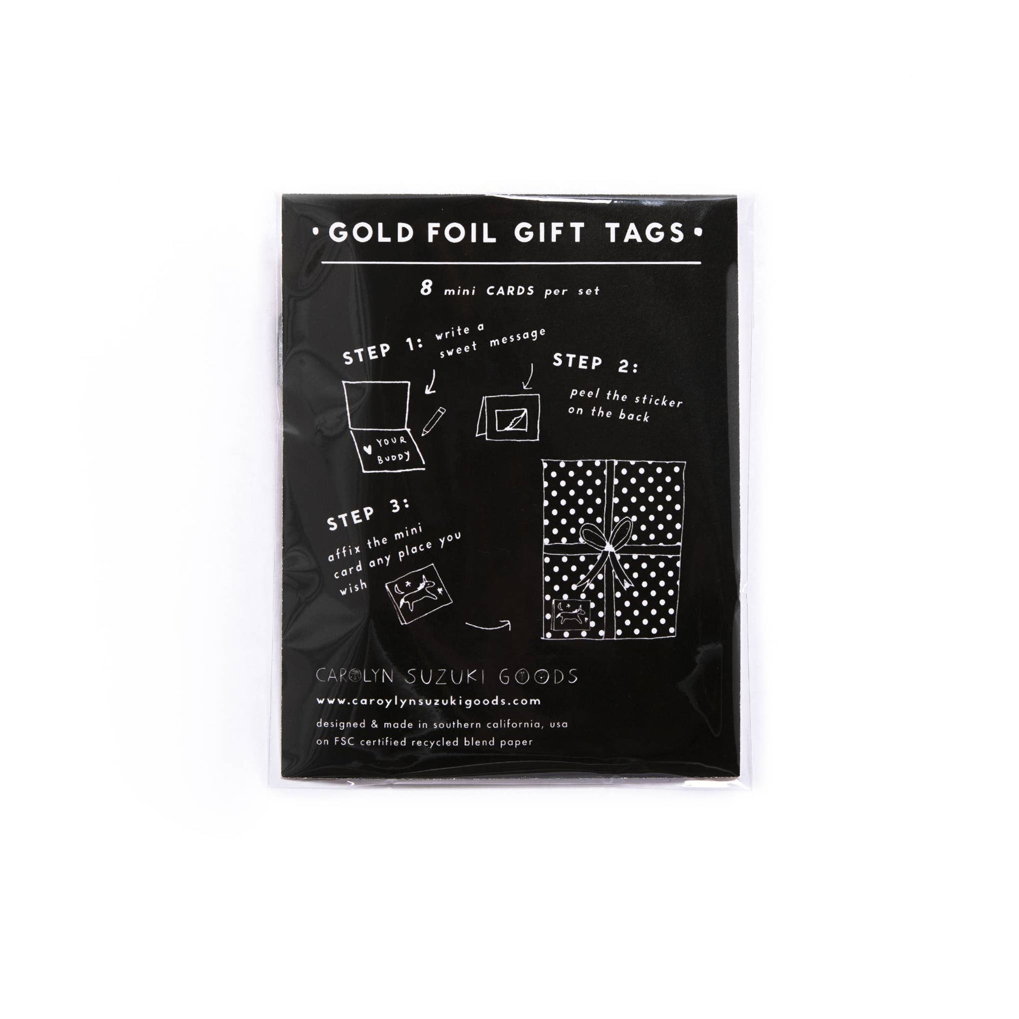 SHINY BALLOON - Mini Gift Card Tags