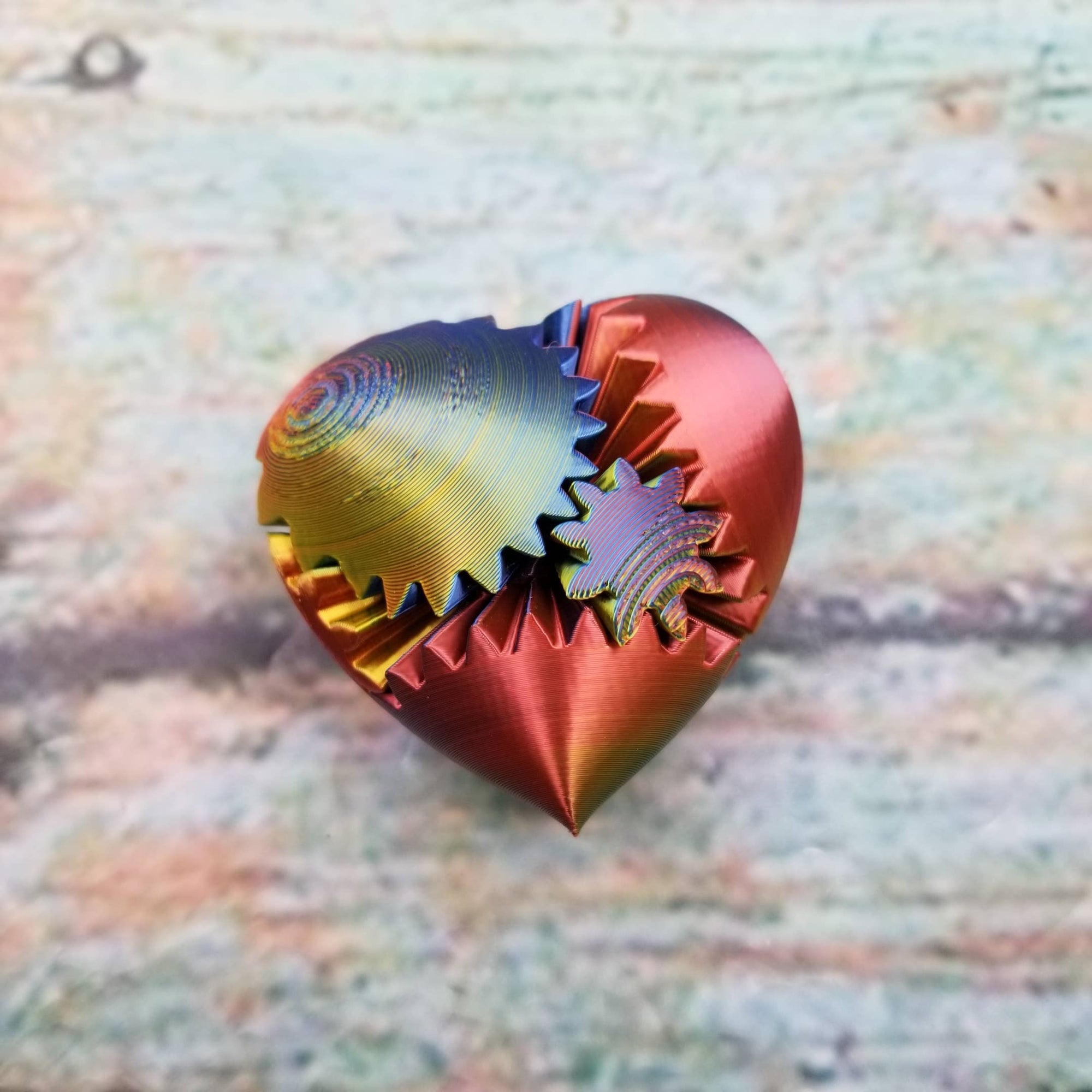 Gear Ball Rotation Heart Toy Fidget Toy