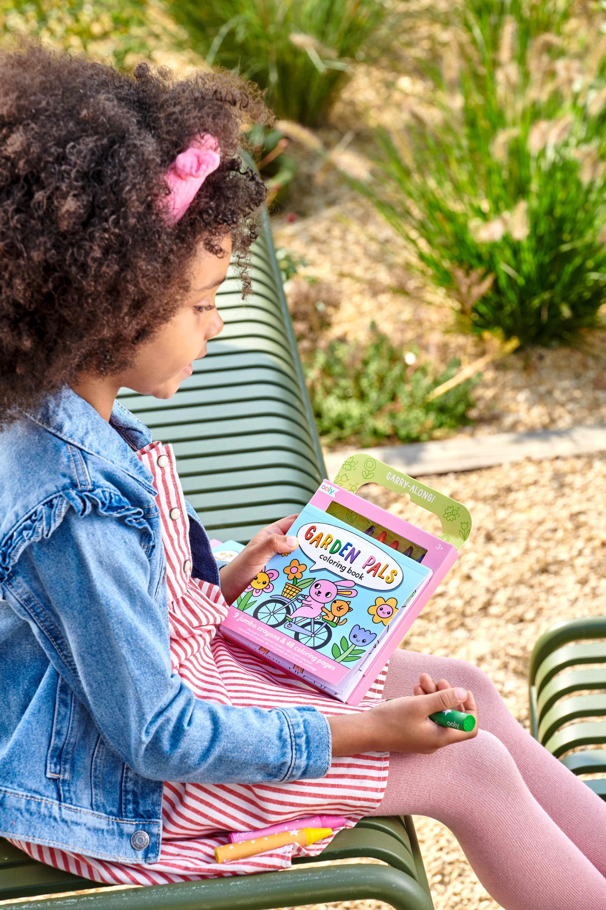 Carry Along! Coloring Book and Crayon Set - Garden Pals