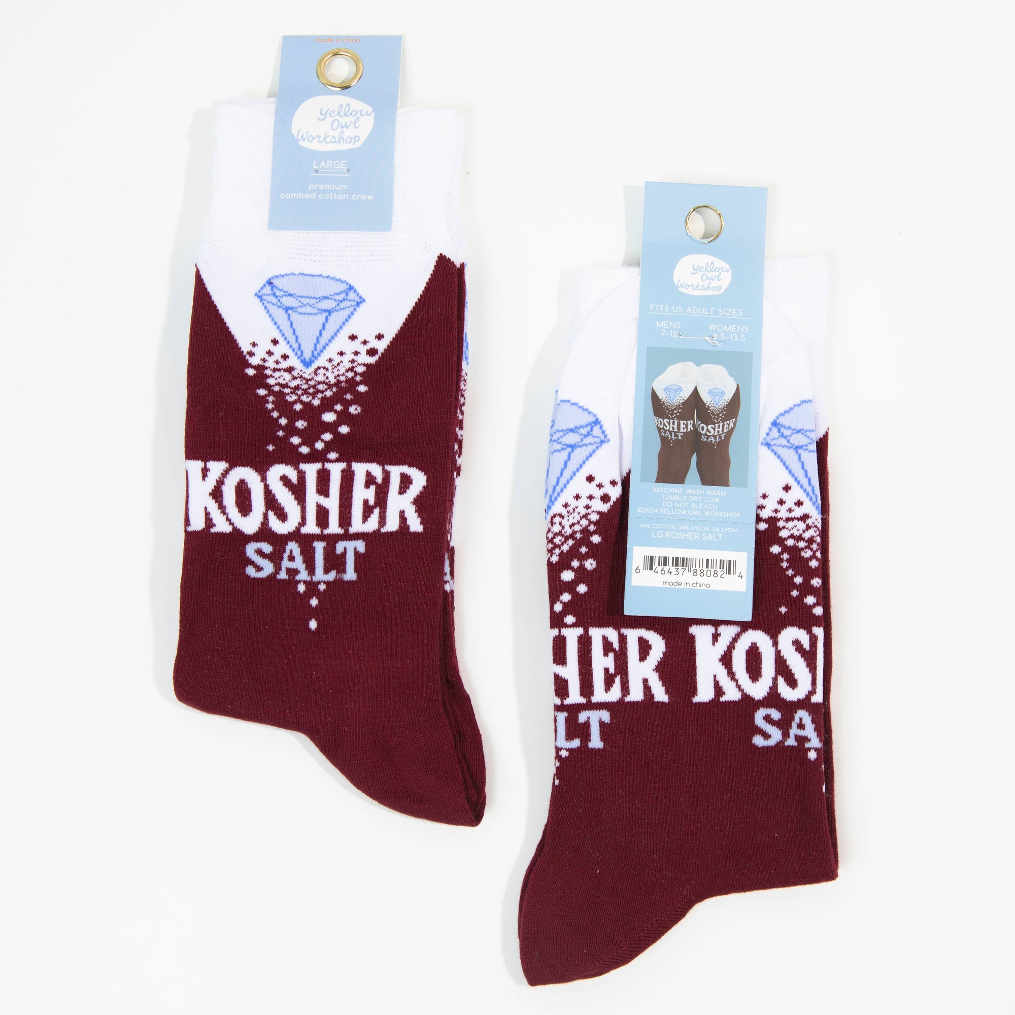 Kosher Salt - Large Crew Socks