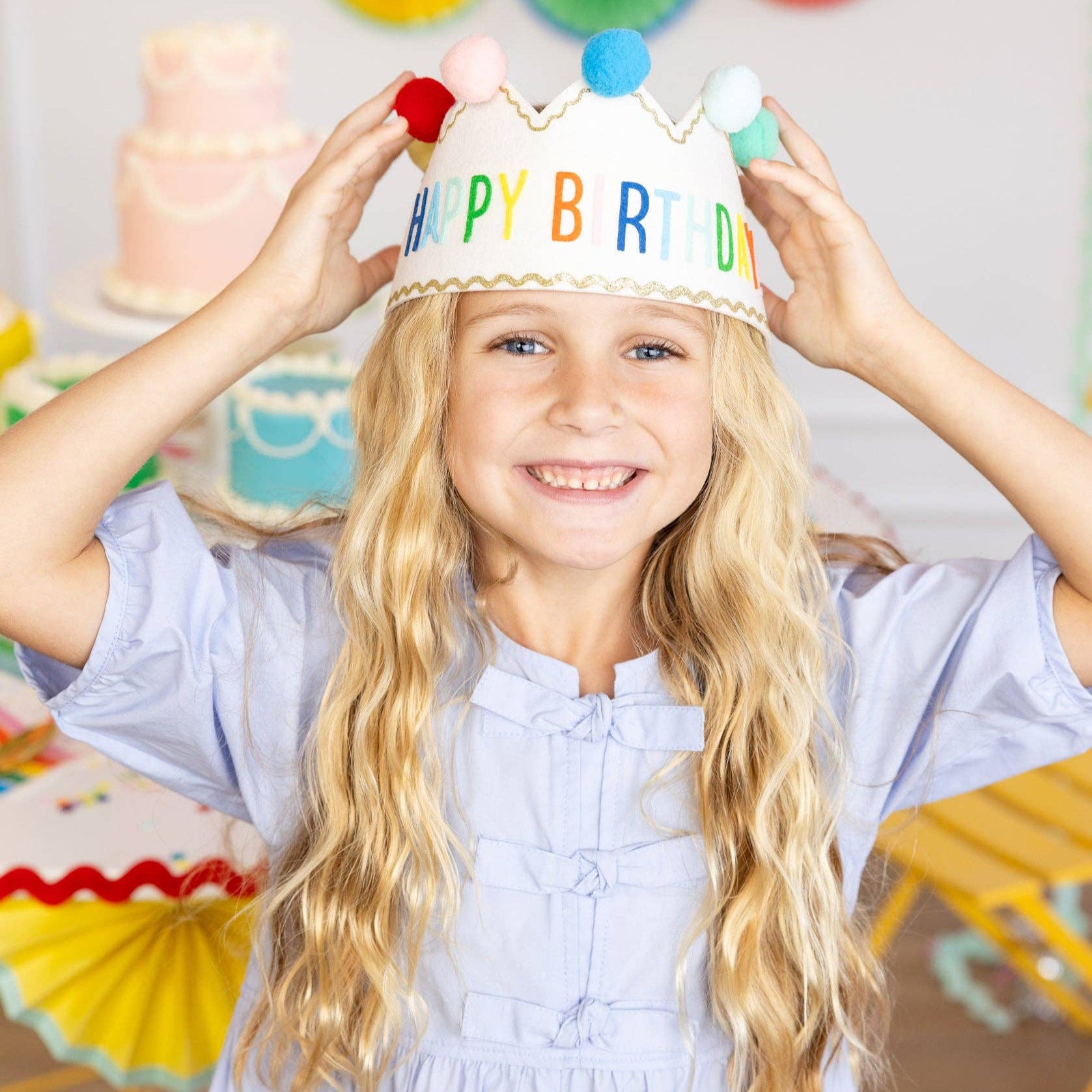 Happy Birthday Felt Crown