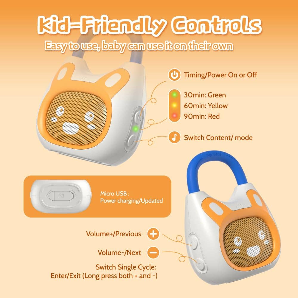Pocket Bunny – Travel-Friendly Kids' Music Player & Soother