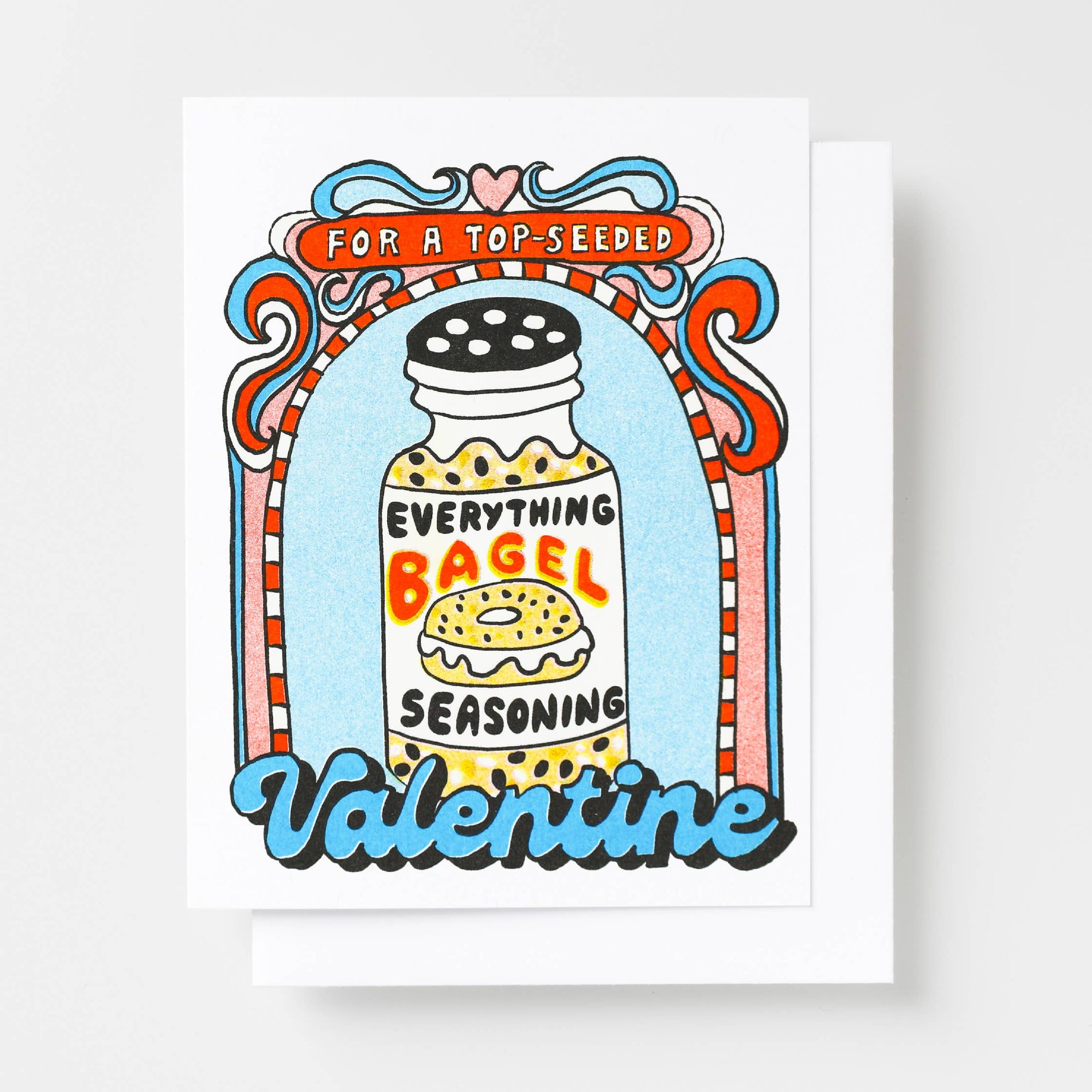 Top Seeded Valentine Risograph Card