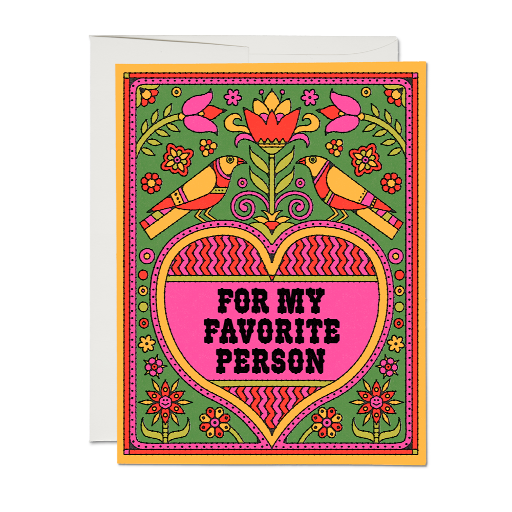 Favorite Person card