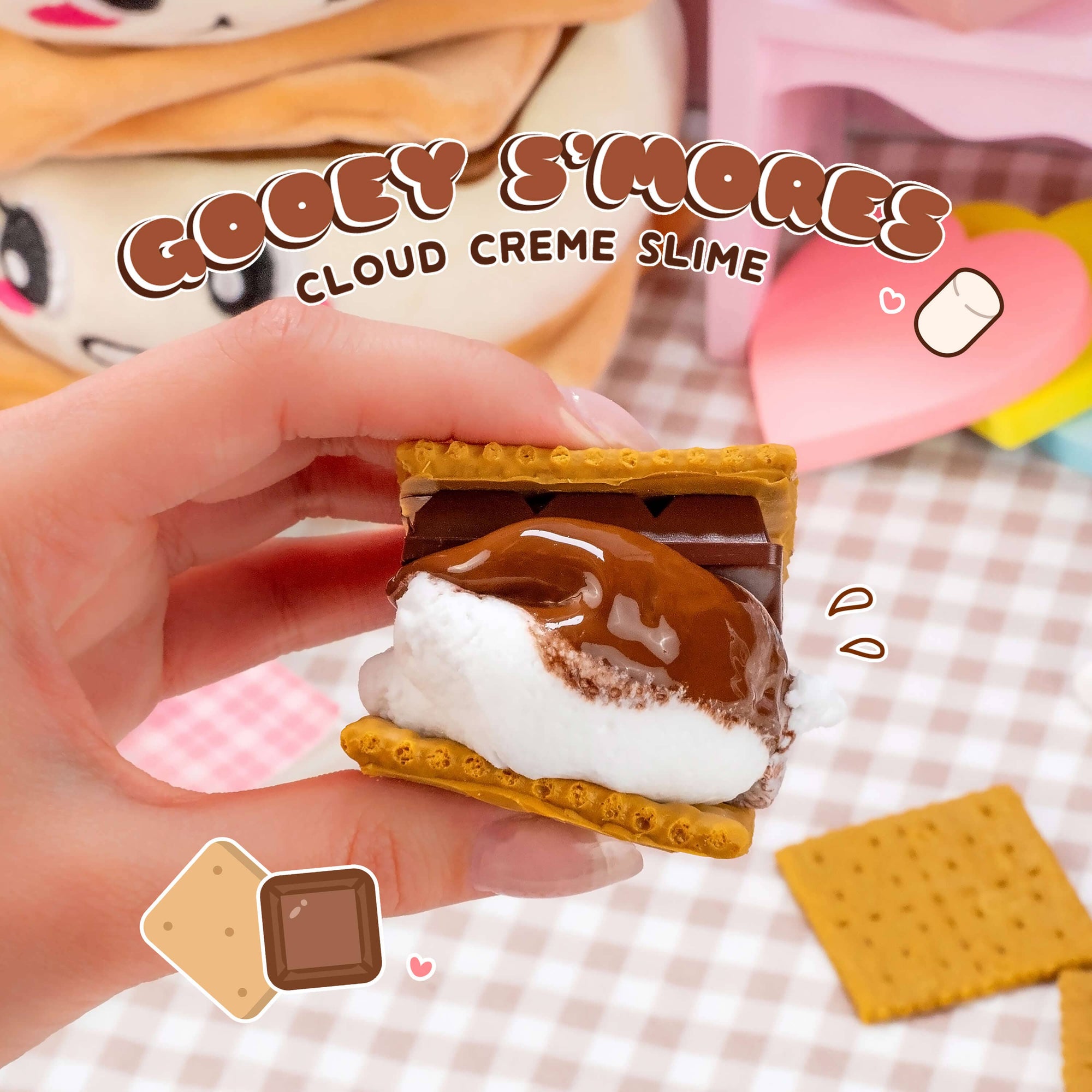 Gooey S'mores Cloud Creme Slime