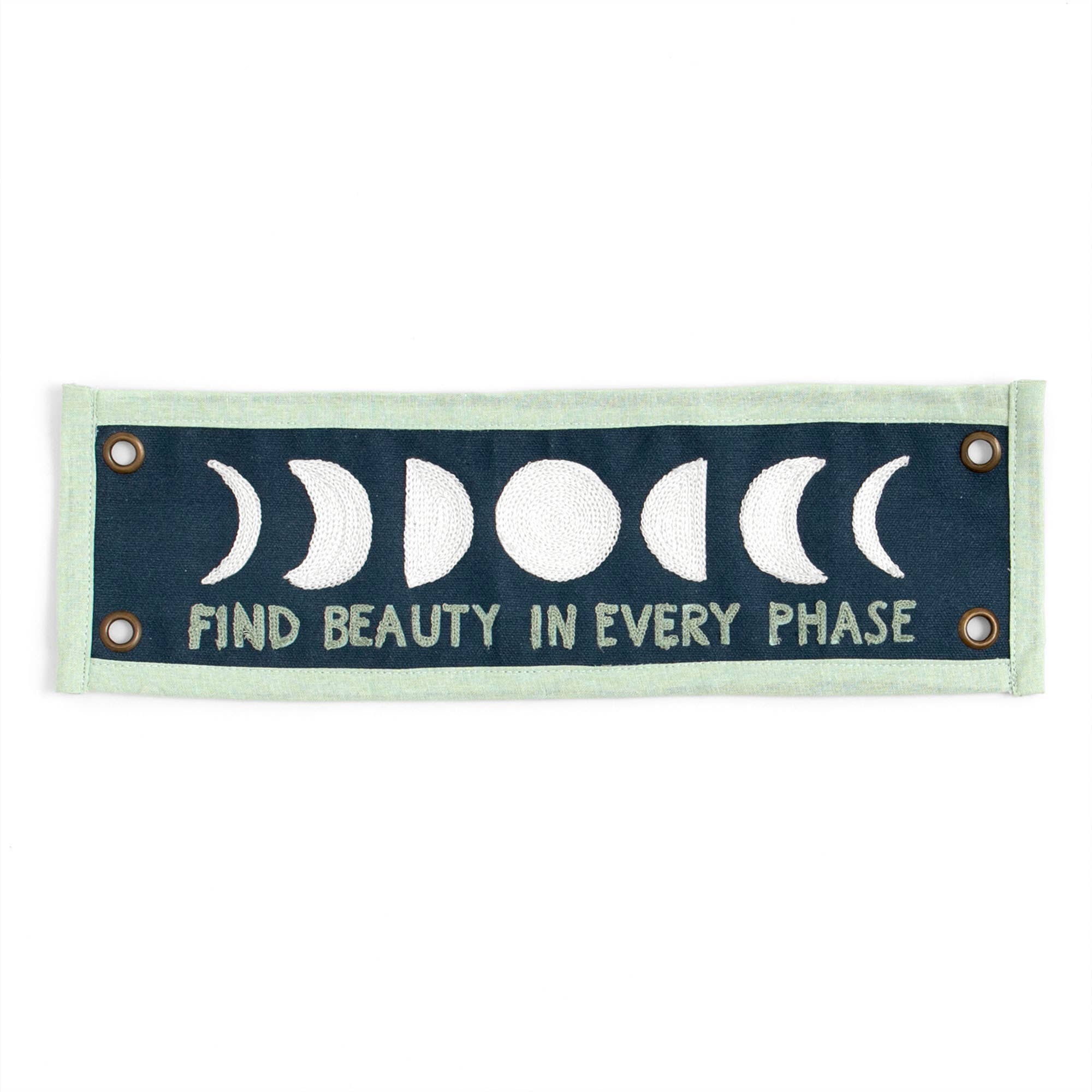 Find Beauty Embroidered Canvas Banner
