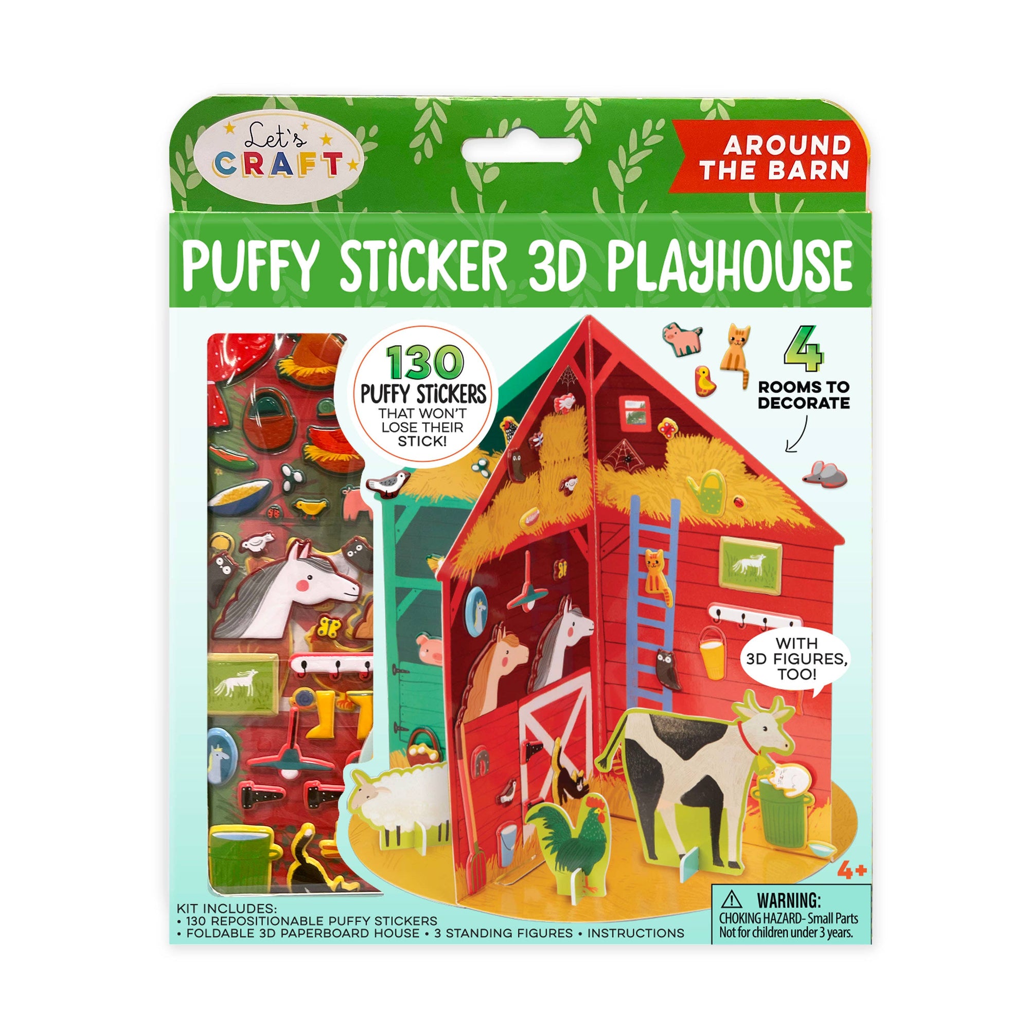 Puffy Sticker 3D Playhouse Around the Barn