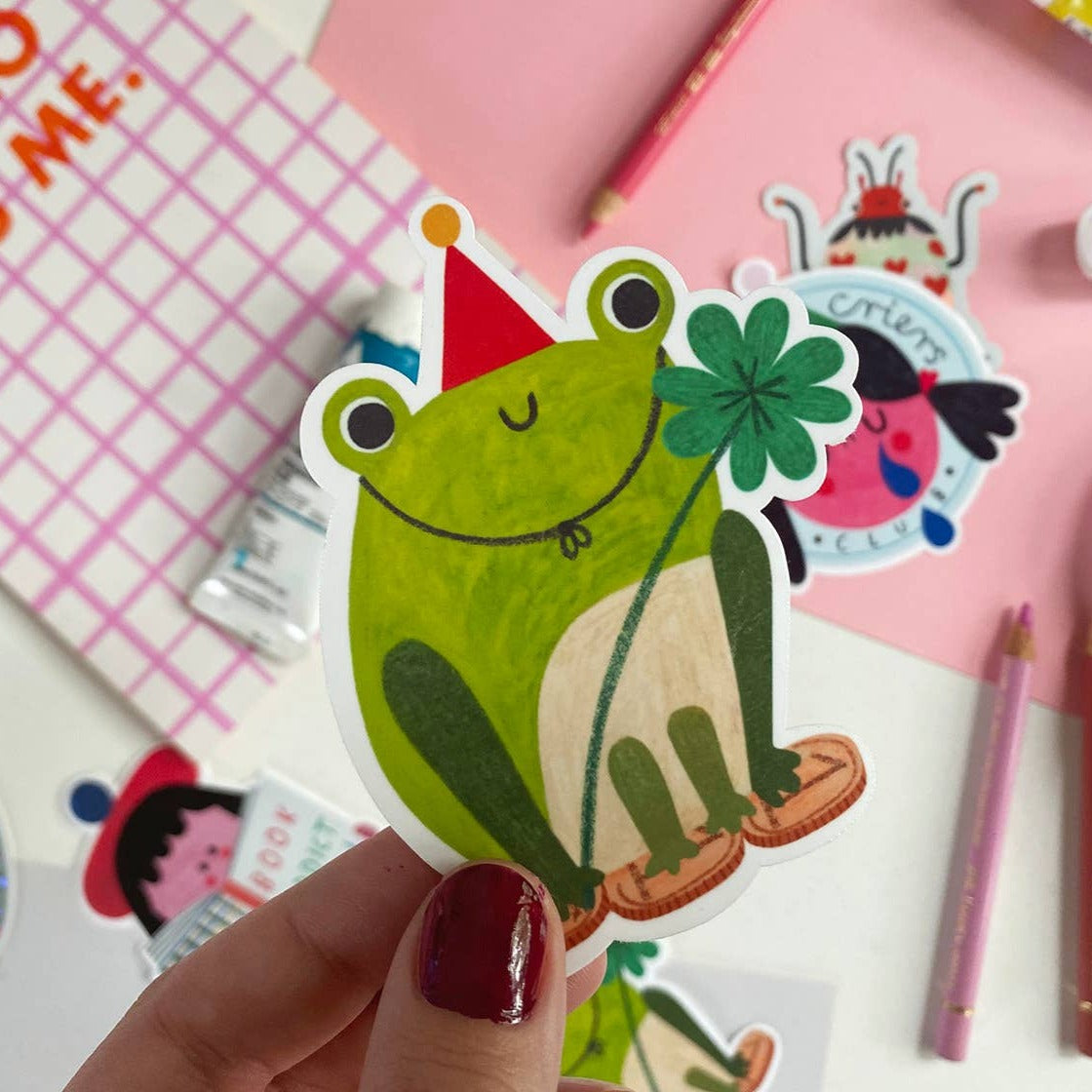 LUCKY FROG sticker