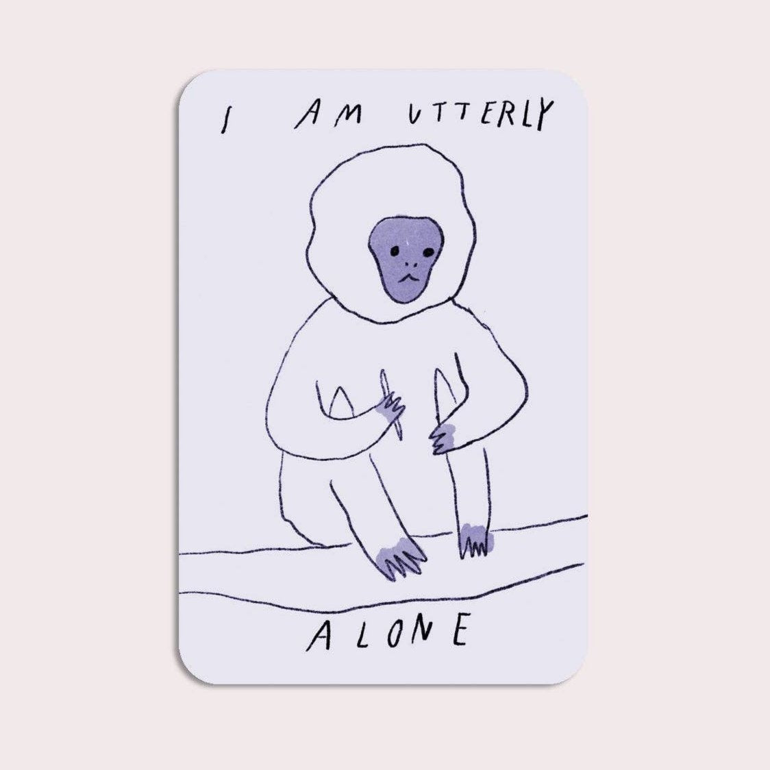 Utterly Alone Vinyl Sticker