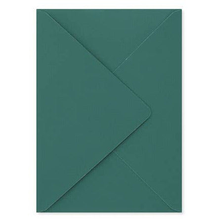 Teal envelope on a white background