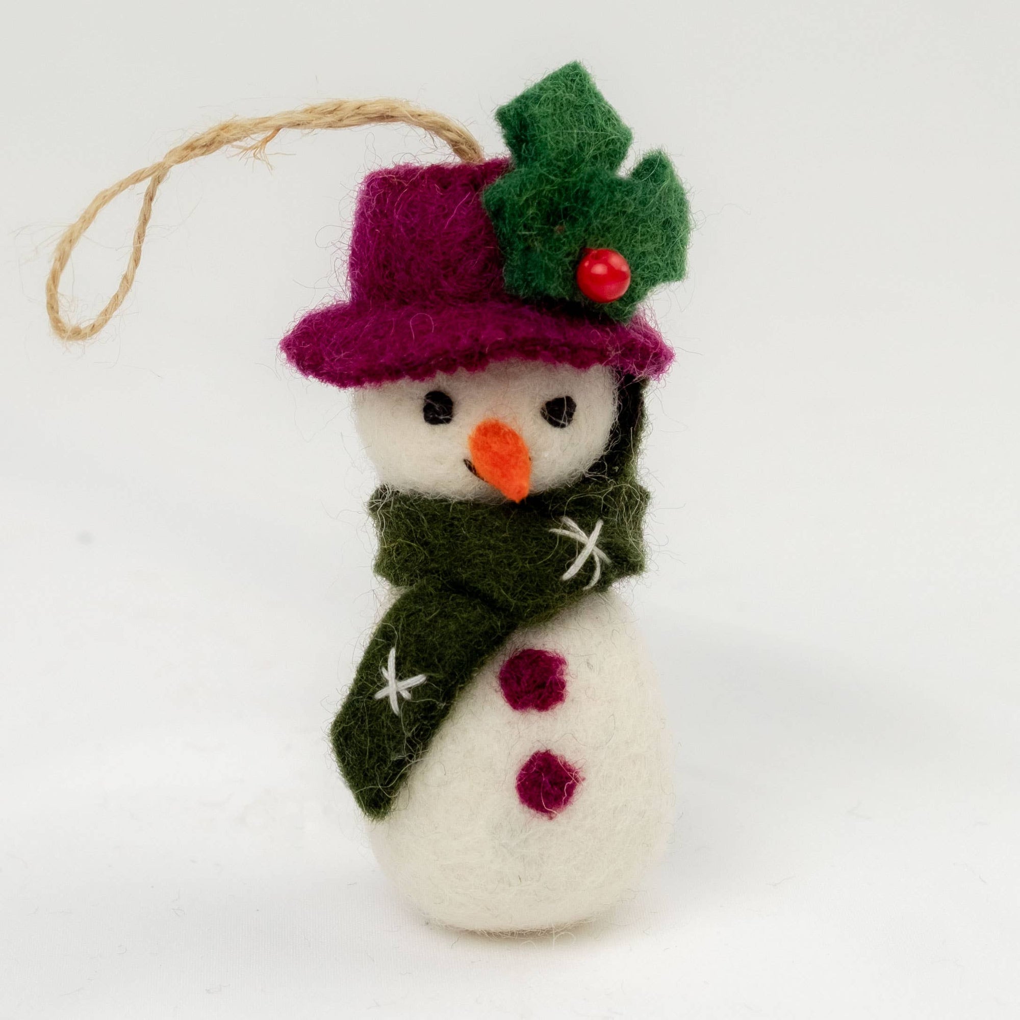 Winter Felt Snowmen Ornament