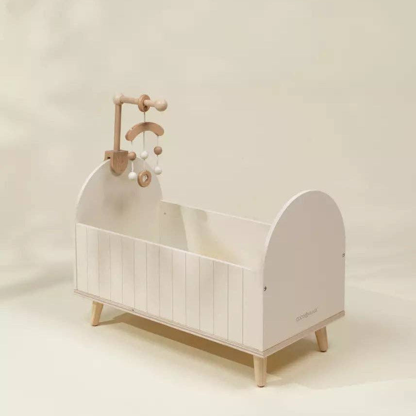 Wooden Dolls’ Crib & Accessories
