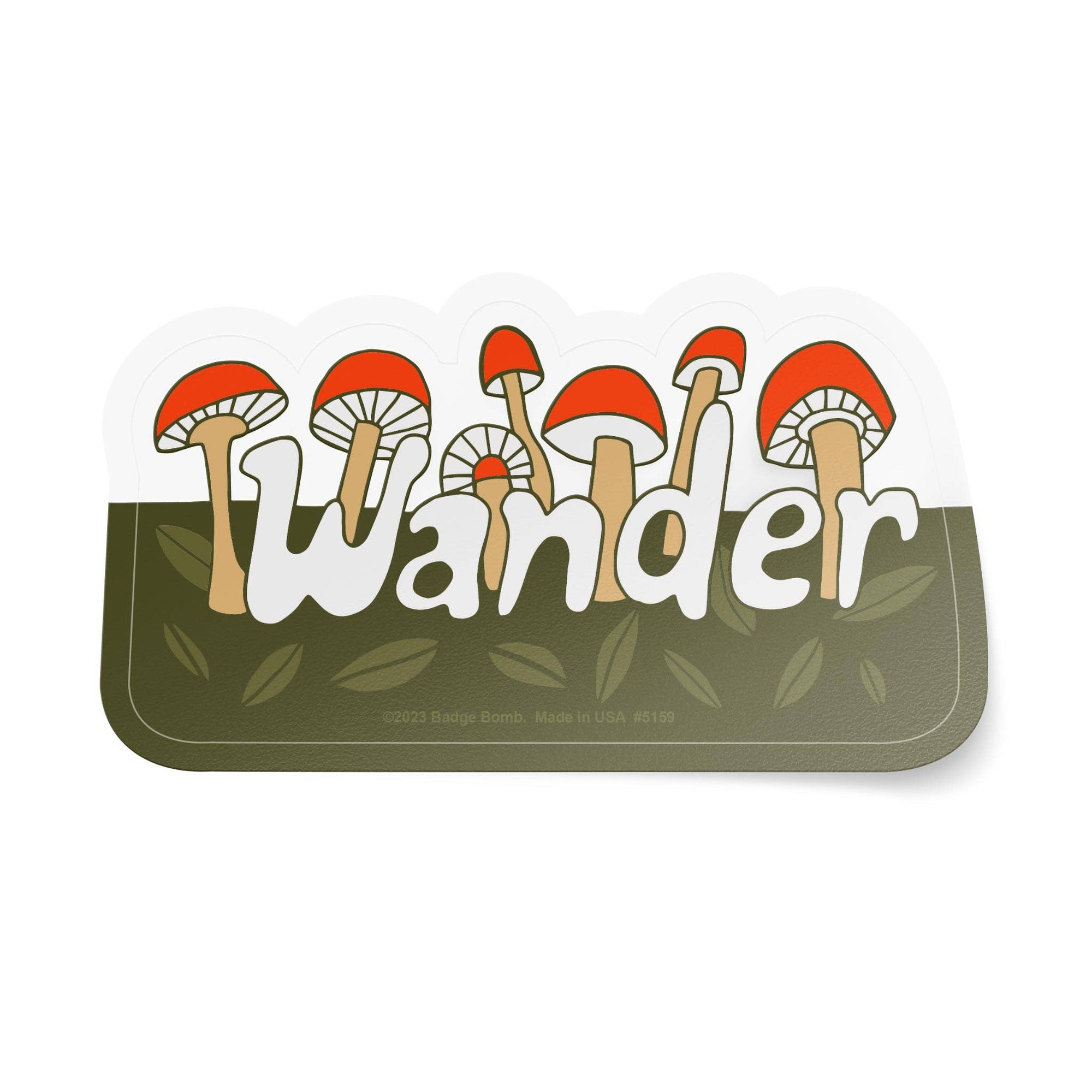 Wander Mushrooms CLEAR Sticker