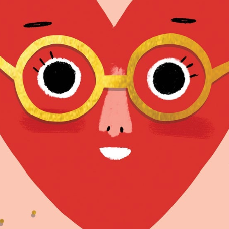 HEART FACE - Valentine's Day Card