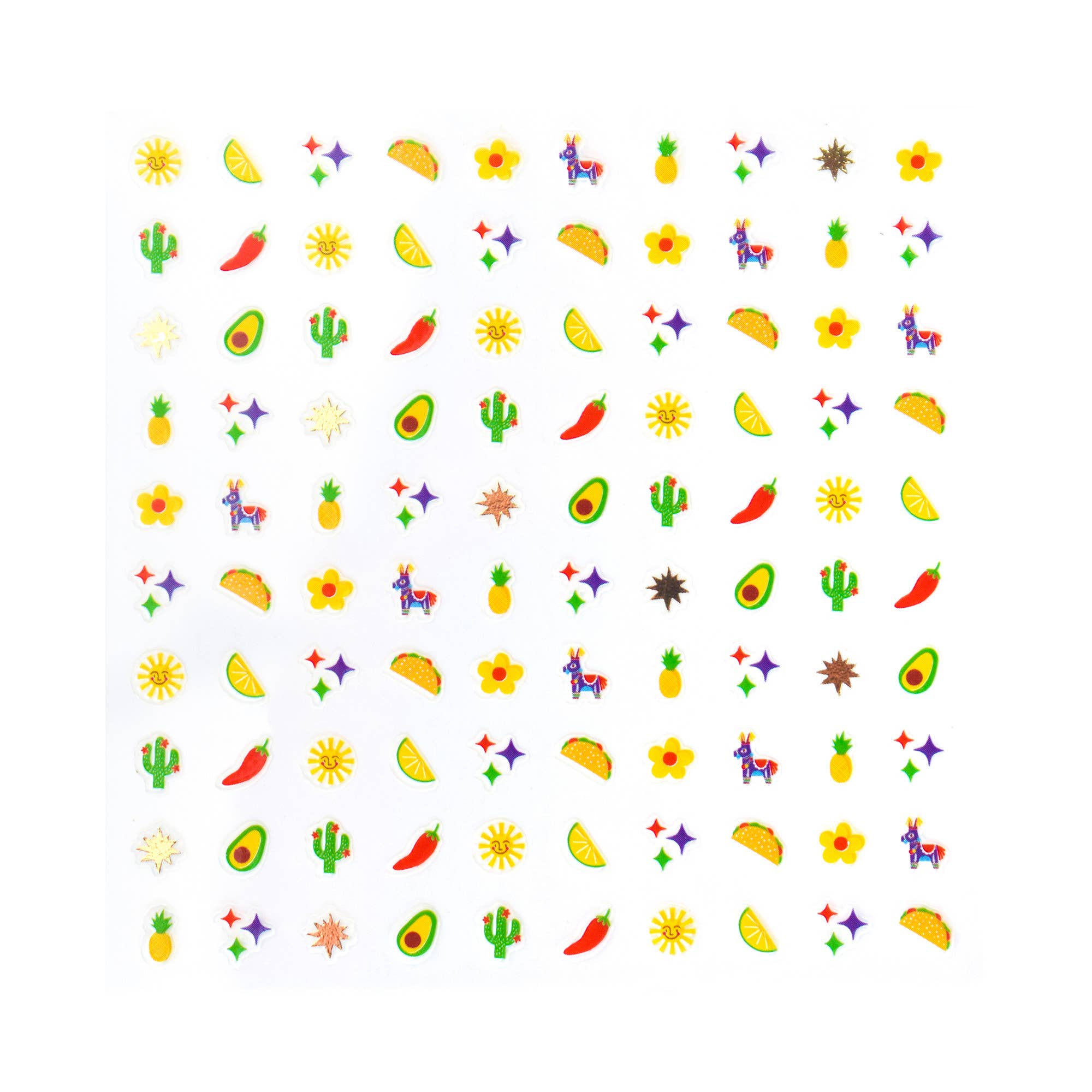 Taco 'Bout A Party Nail Stickers