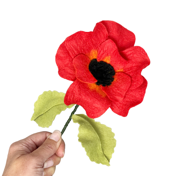 Felt Poppy Flower Craft Kit