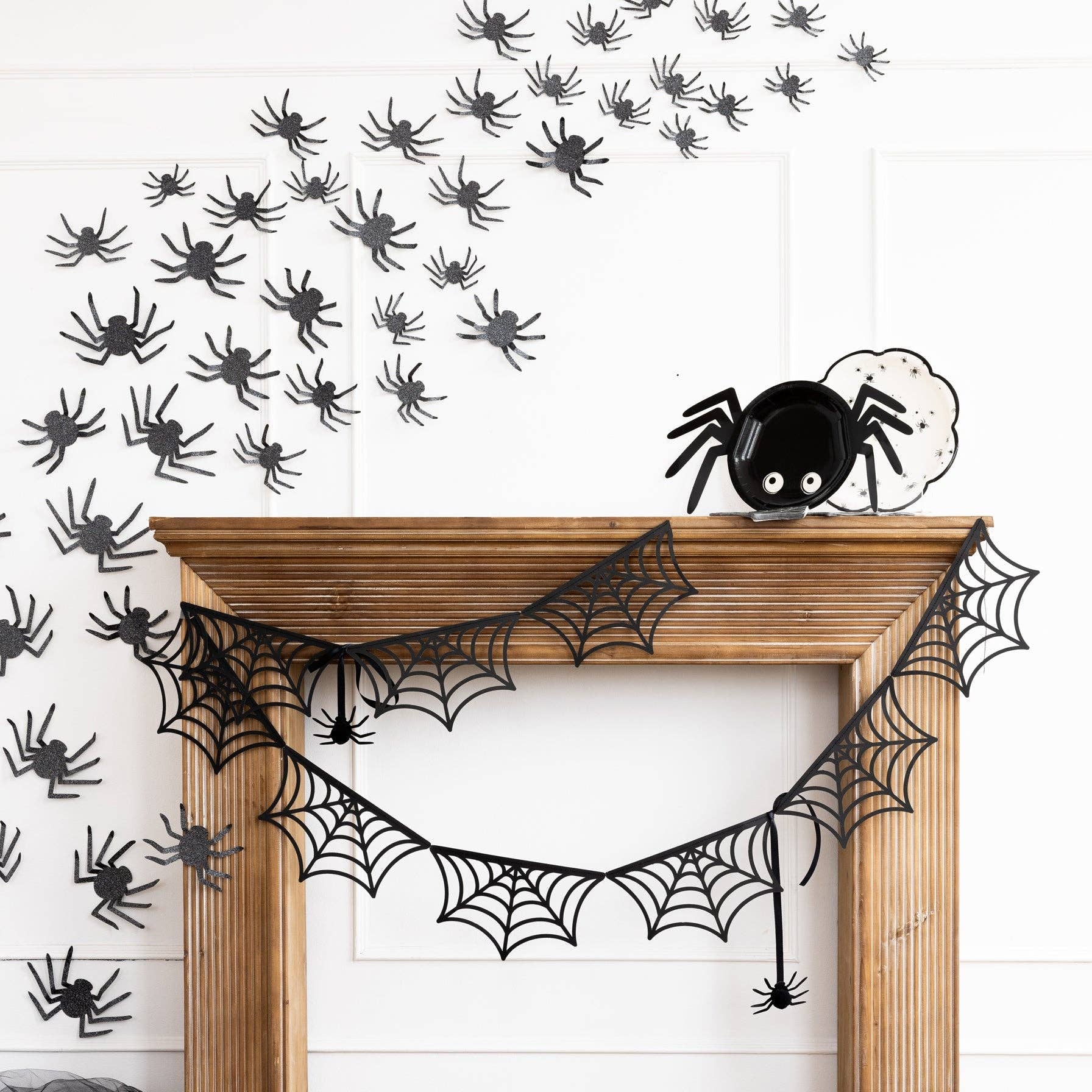 Spider Web Halloween Banner
