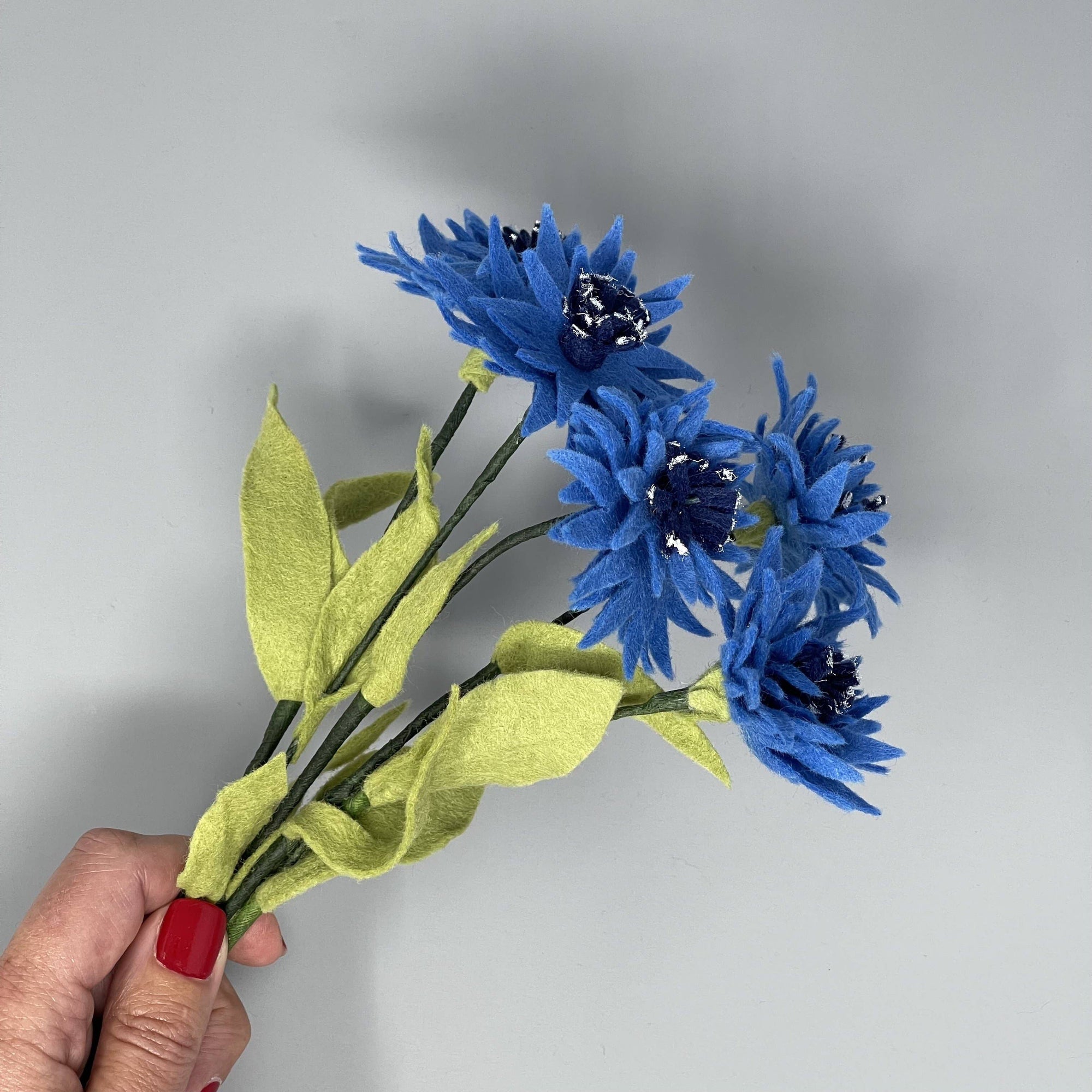 Felt Cornflowers Flower Craft Kit