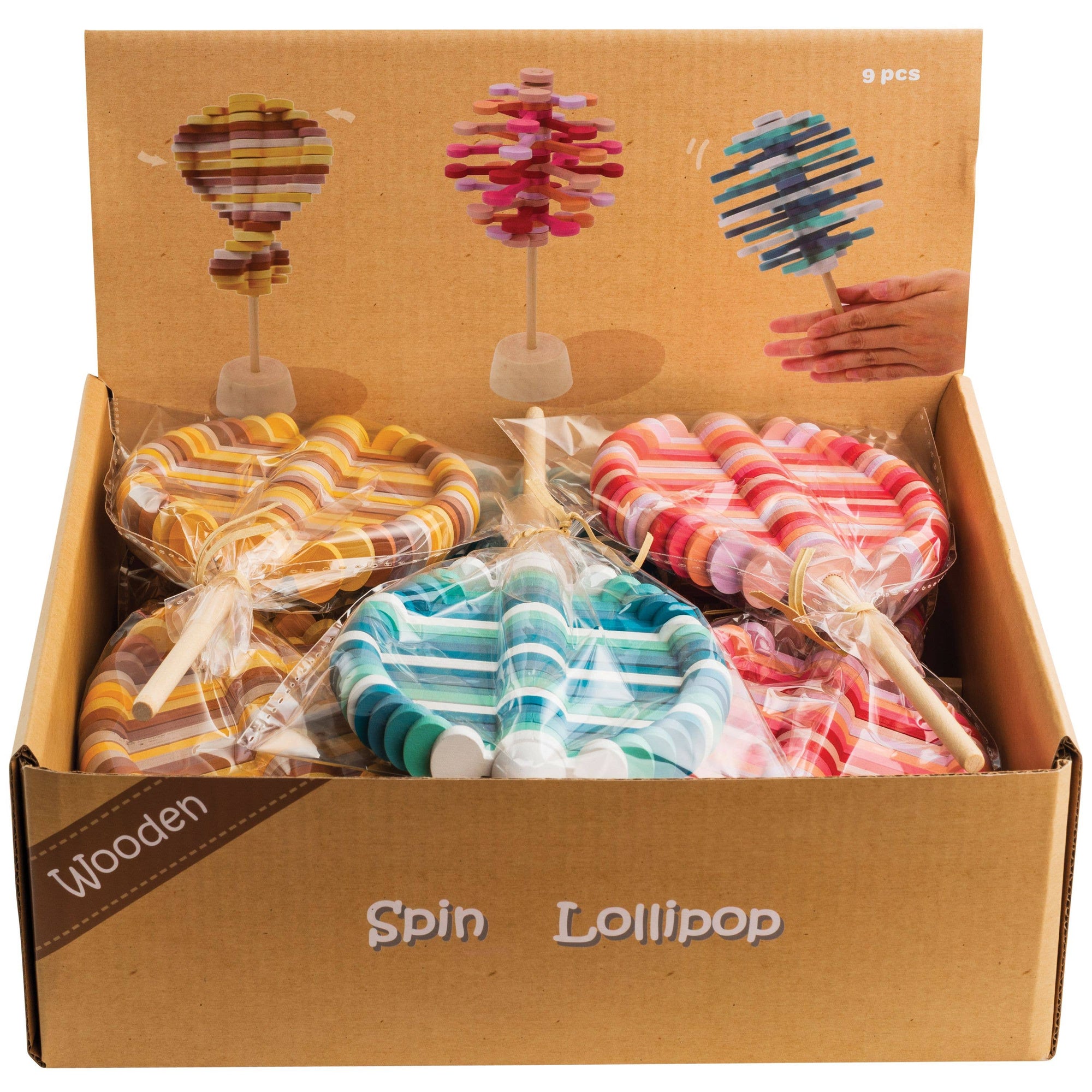 Wooden Spin Lollipop