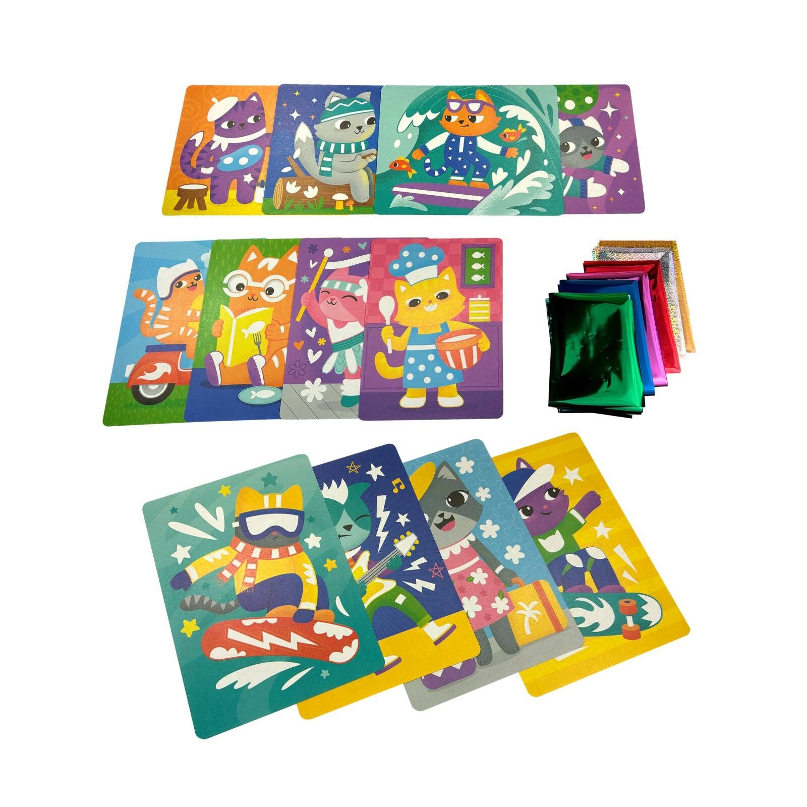Foil-tastic: Foil Art & Coloring Fun - Meow Moments (36 PC Set)