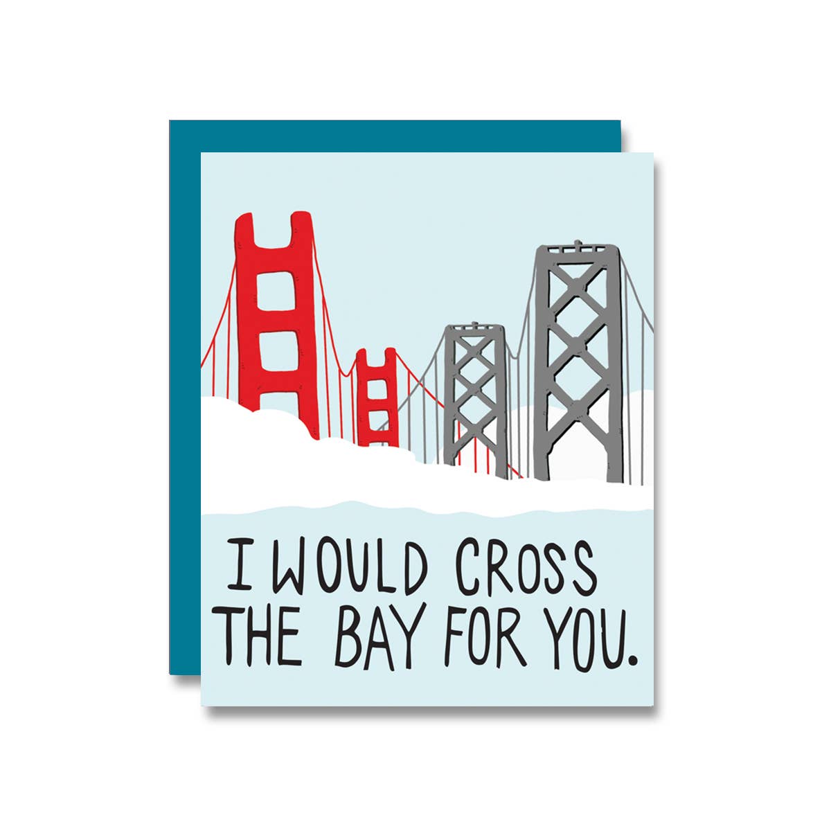 Cross The Bay San Francisco card -Risa Culbertson