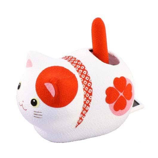 Solar Powered Fengsui Cat Red