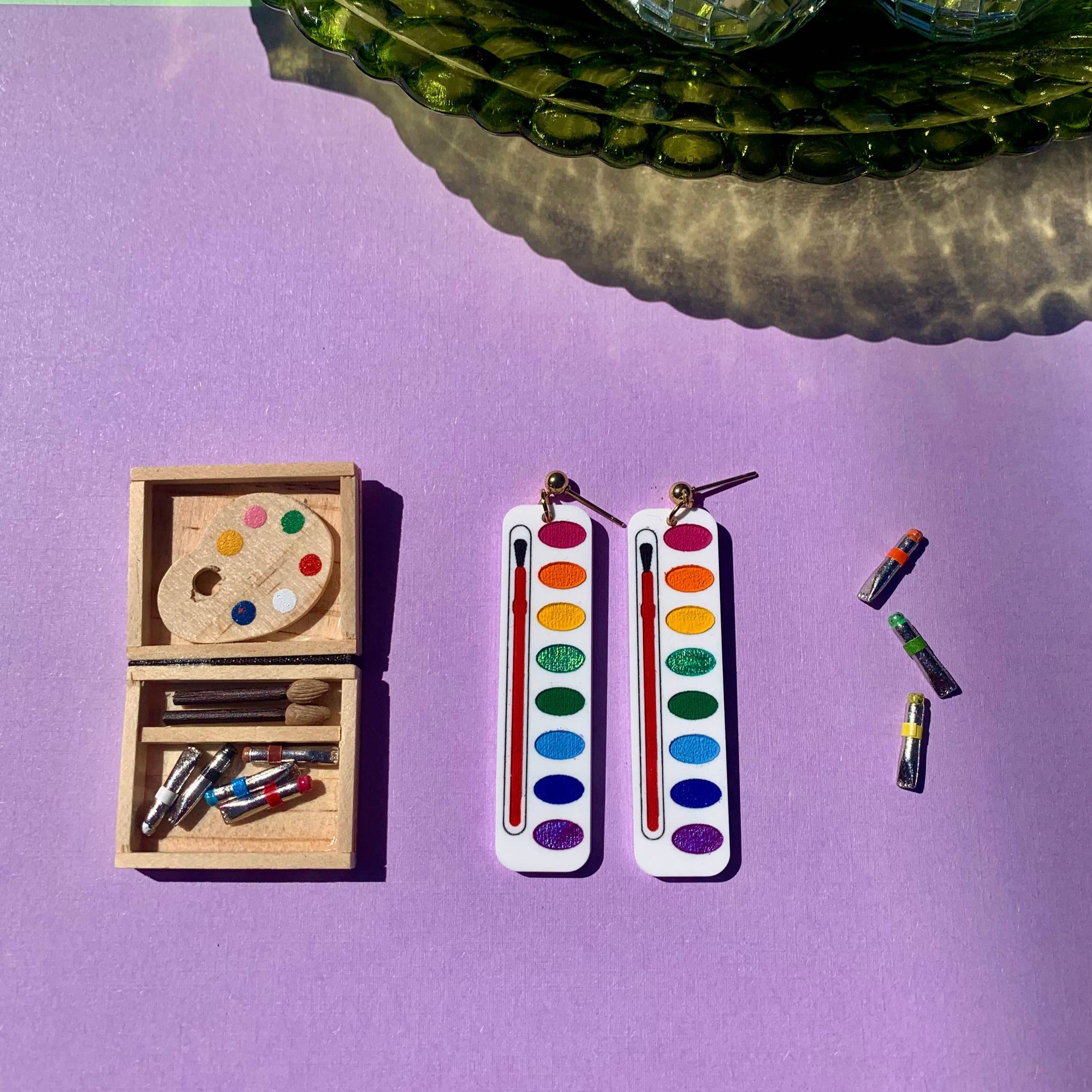 Watercolor Palettes Earrings